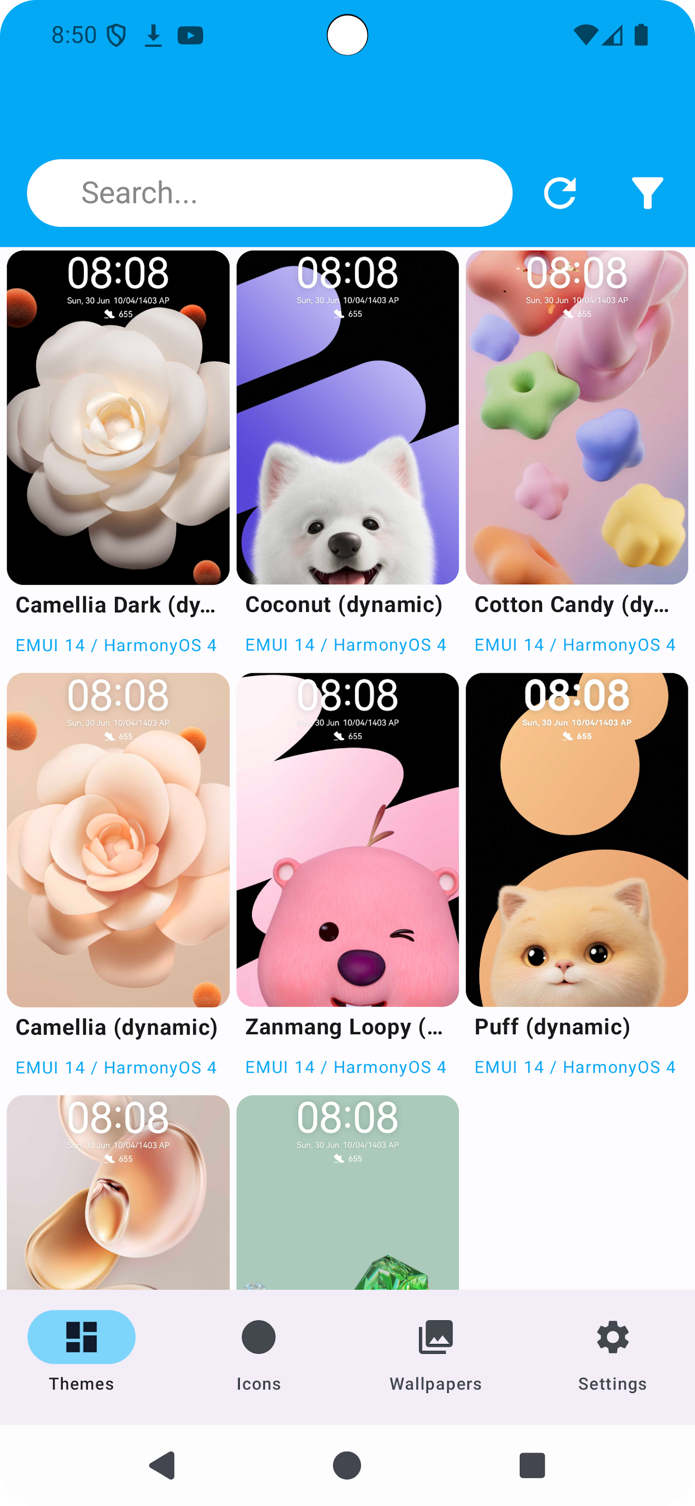 اسکرین شات 1 برنامه Themes for MagicOS & EMUI