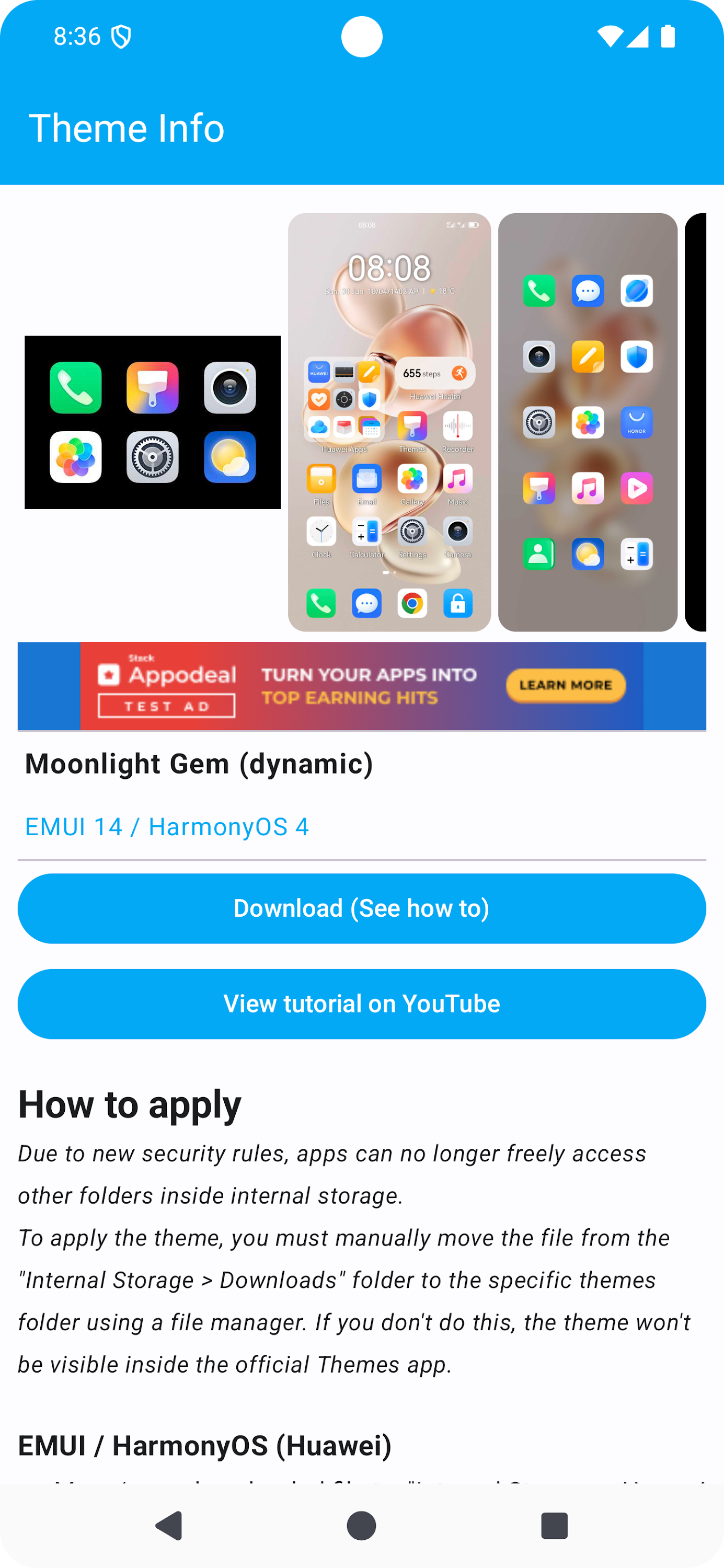 اسکرین شات 5 برنامه Themes for MagicOS & EMUI