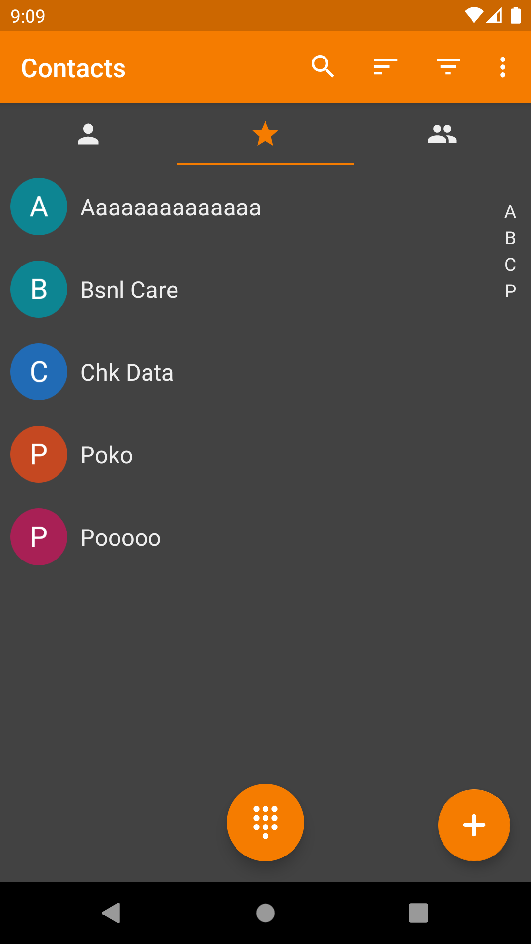 اسکرین شات 3 برنامه Phonebook- Manage your contact