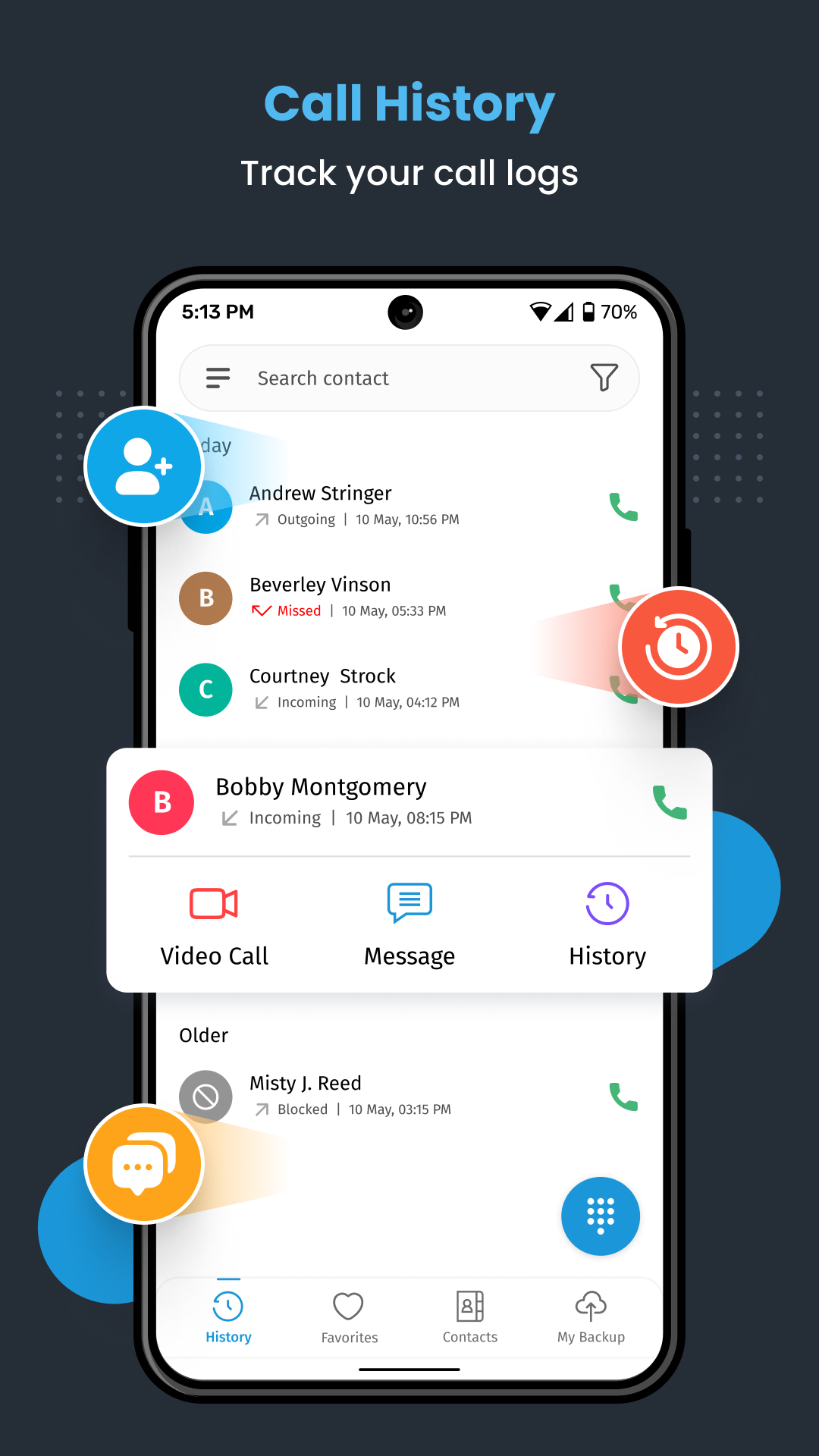اسکرین شات 2 برنامه Contacts