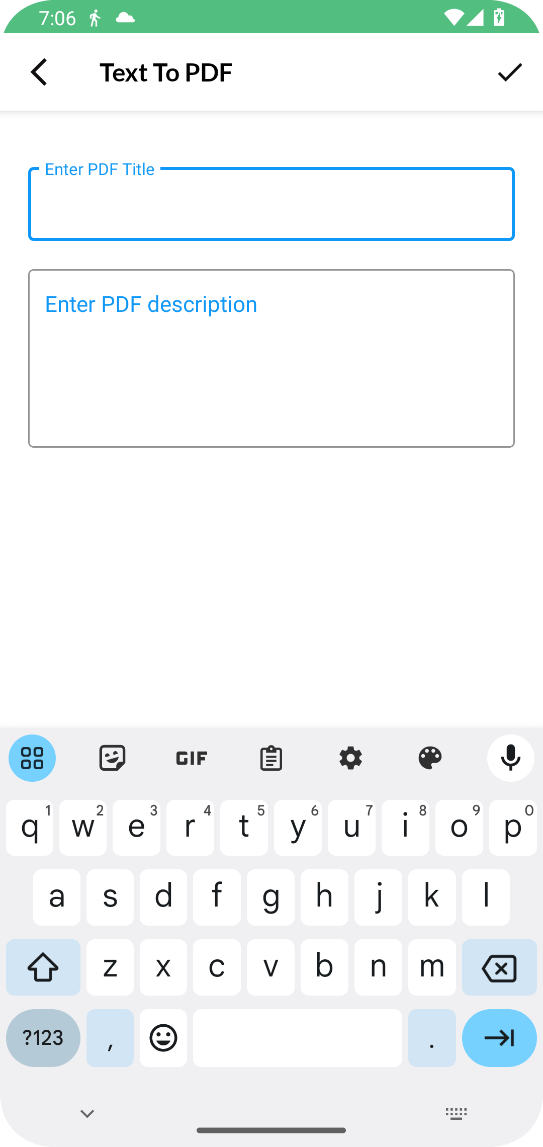 اسکرین شات 4 برنامه Text to pdf