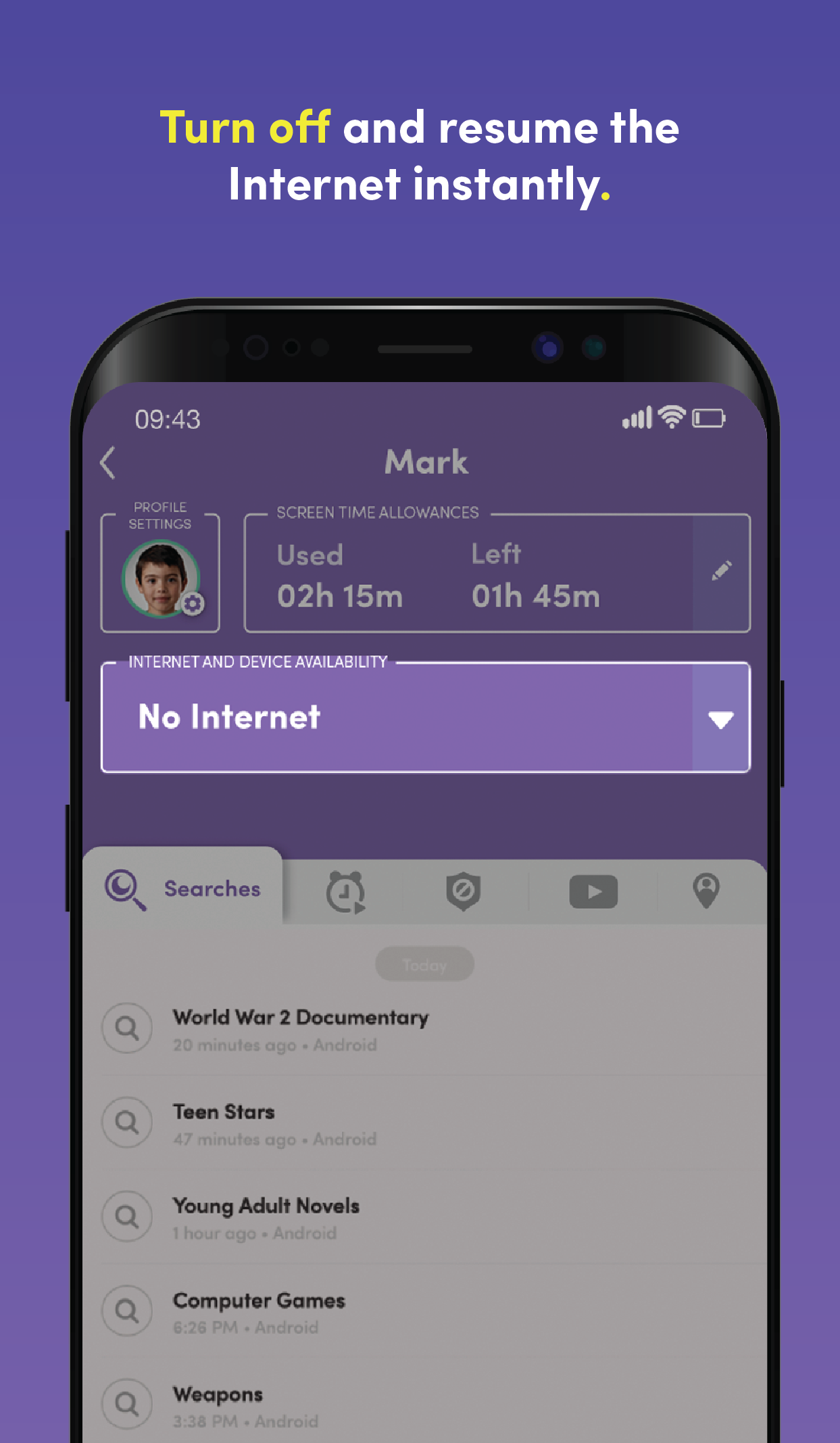 اسکرین شات 3 برنامه Net Nanny Parental Control App