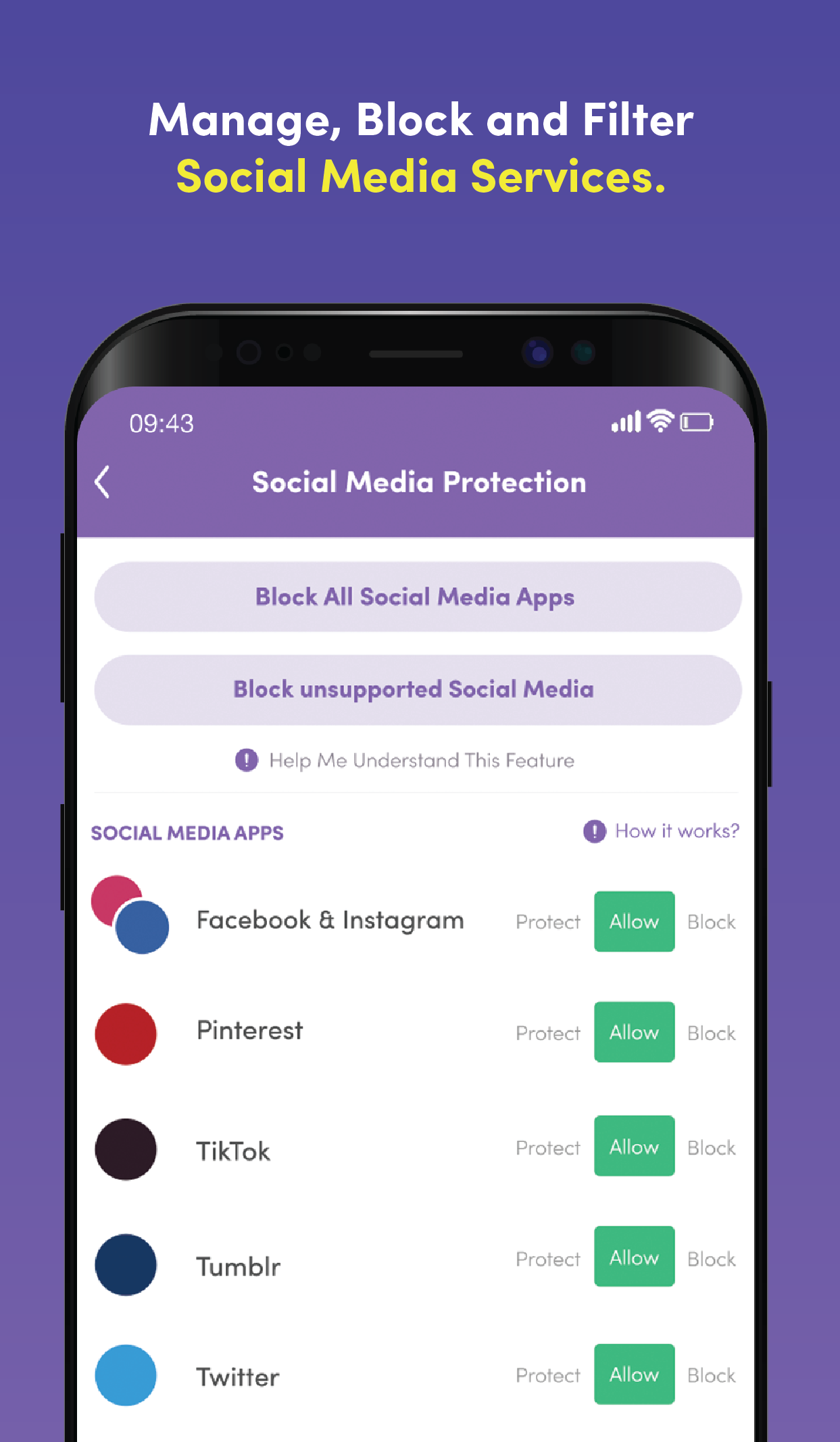 اسکرین شات 8 برنامه Net Nanny Parental Control App