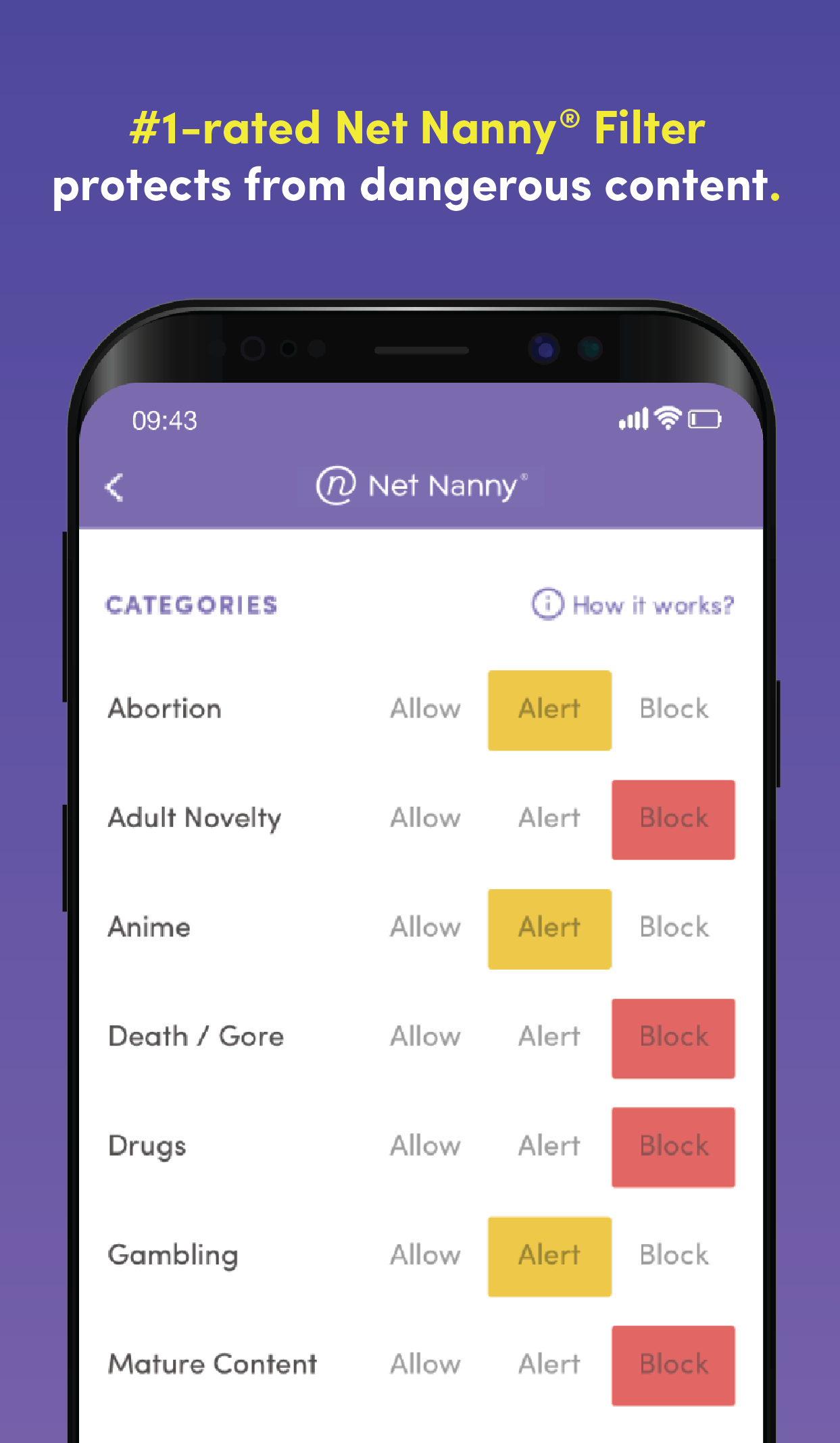 اسکرین شات 5 برنامه Net Nanny Parental Control App