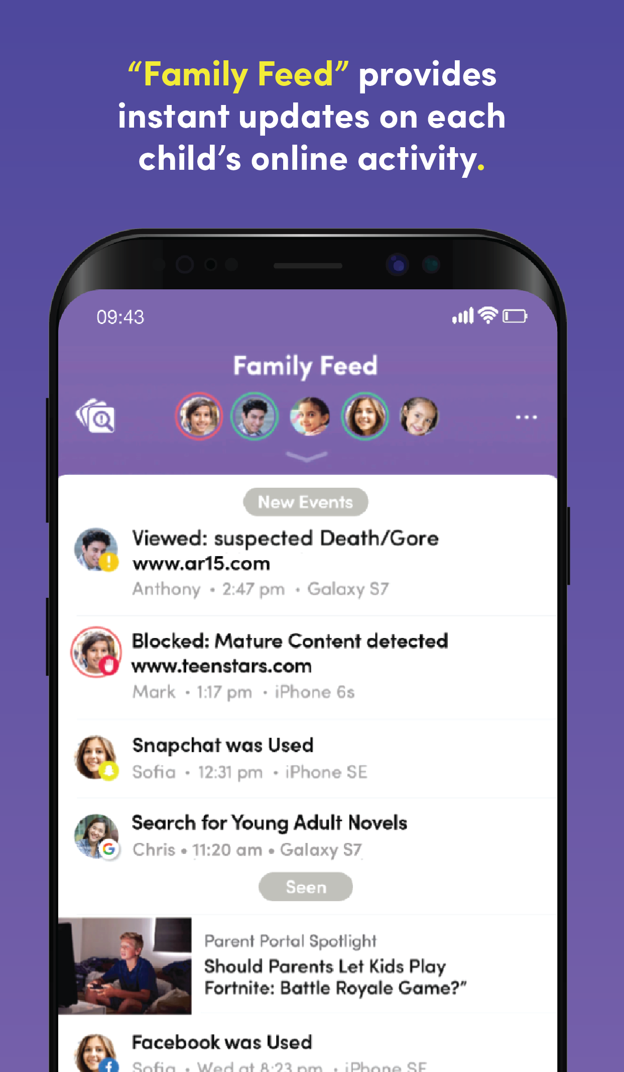 اسکرین شات 1 برنامه Net Nanny Parental Control App