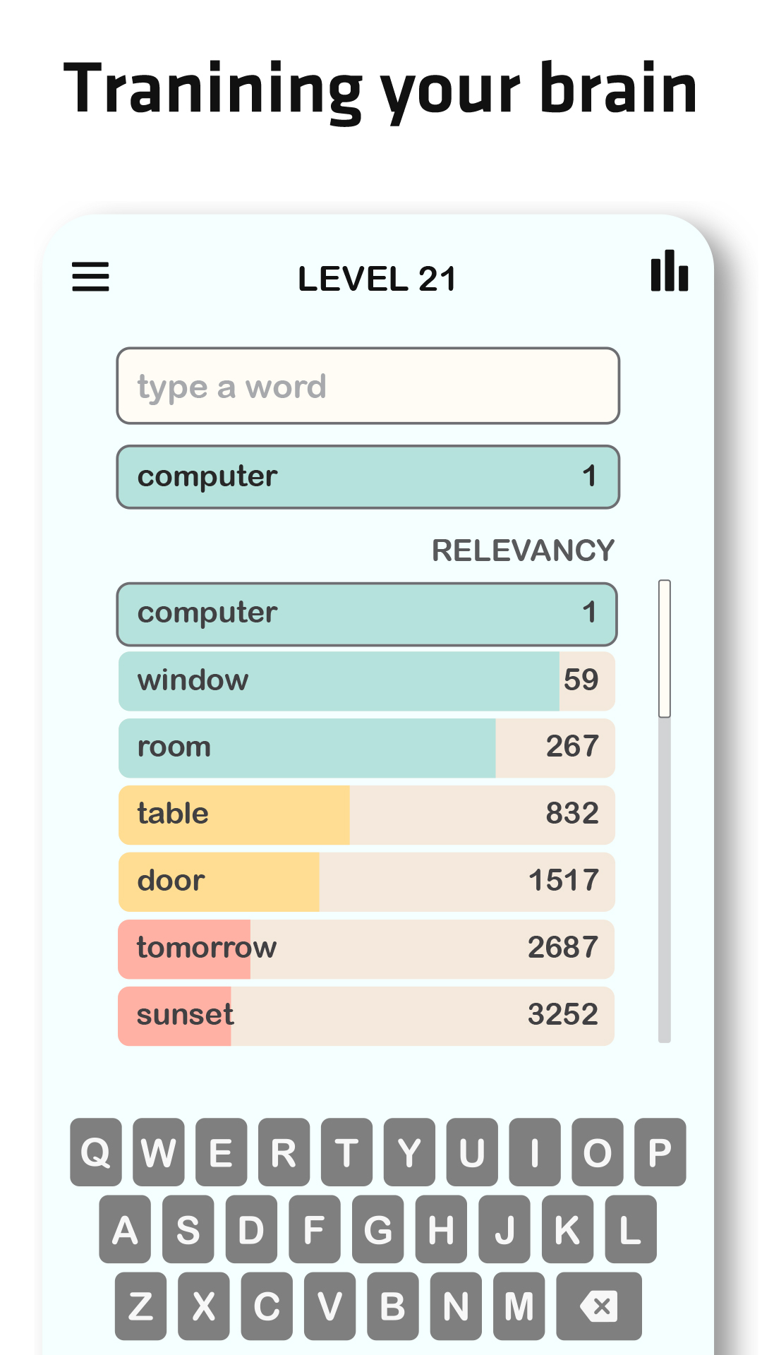 اسکرین شات بازی Contexto - Similar Word 4
