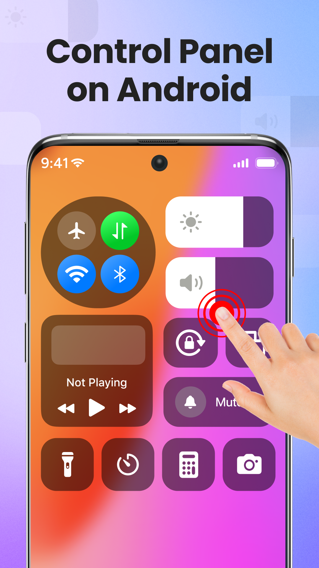 اسکرین شات 1 برنامه Control Center - Panel Plus