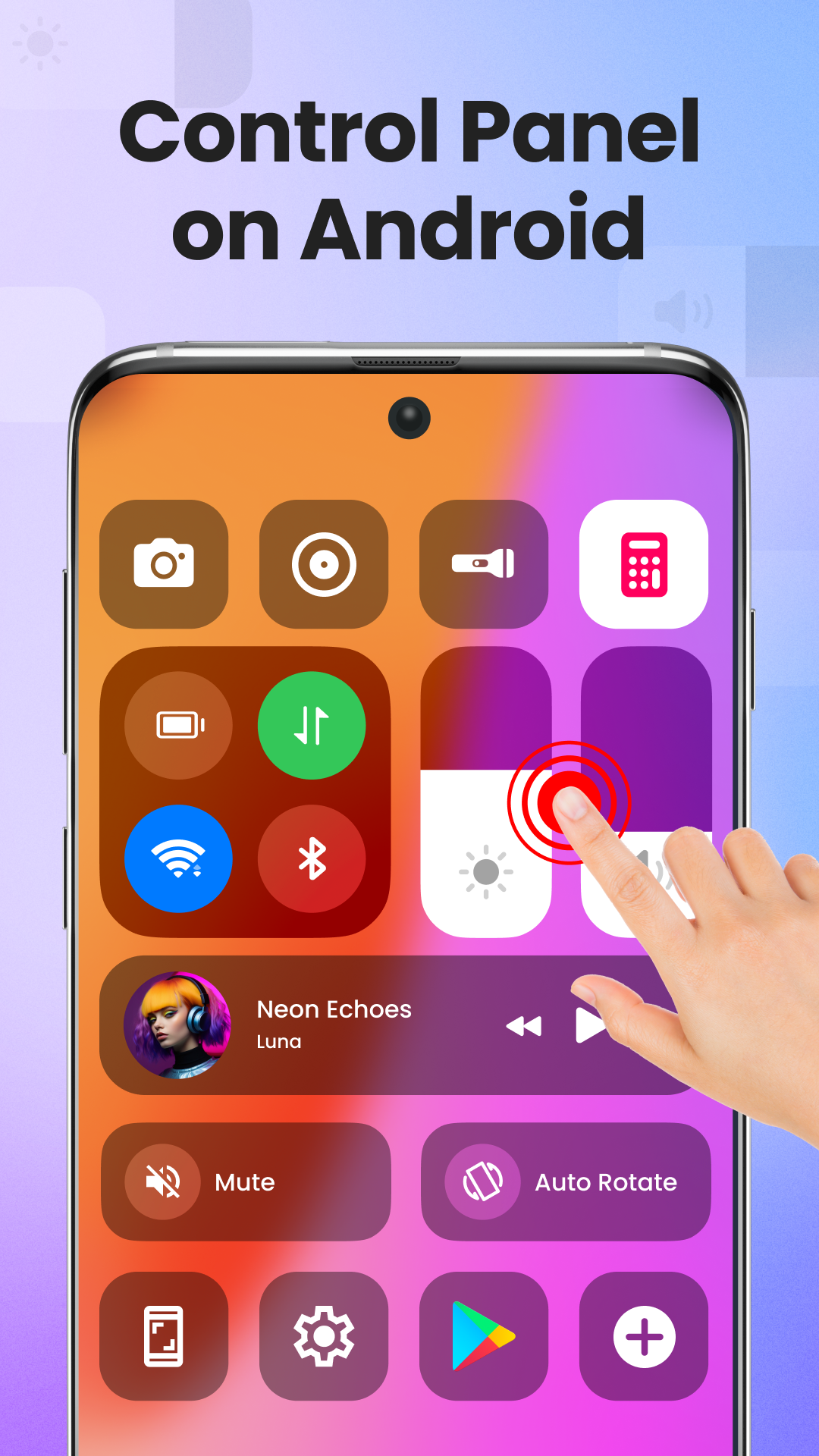 اسکرین شات 1 برنامه Control Center - Panel Plus