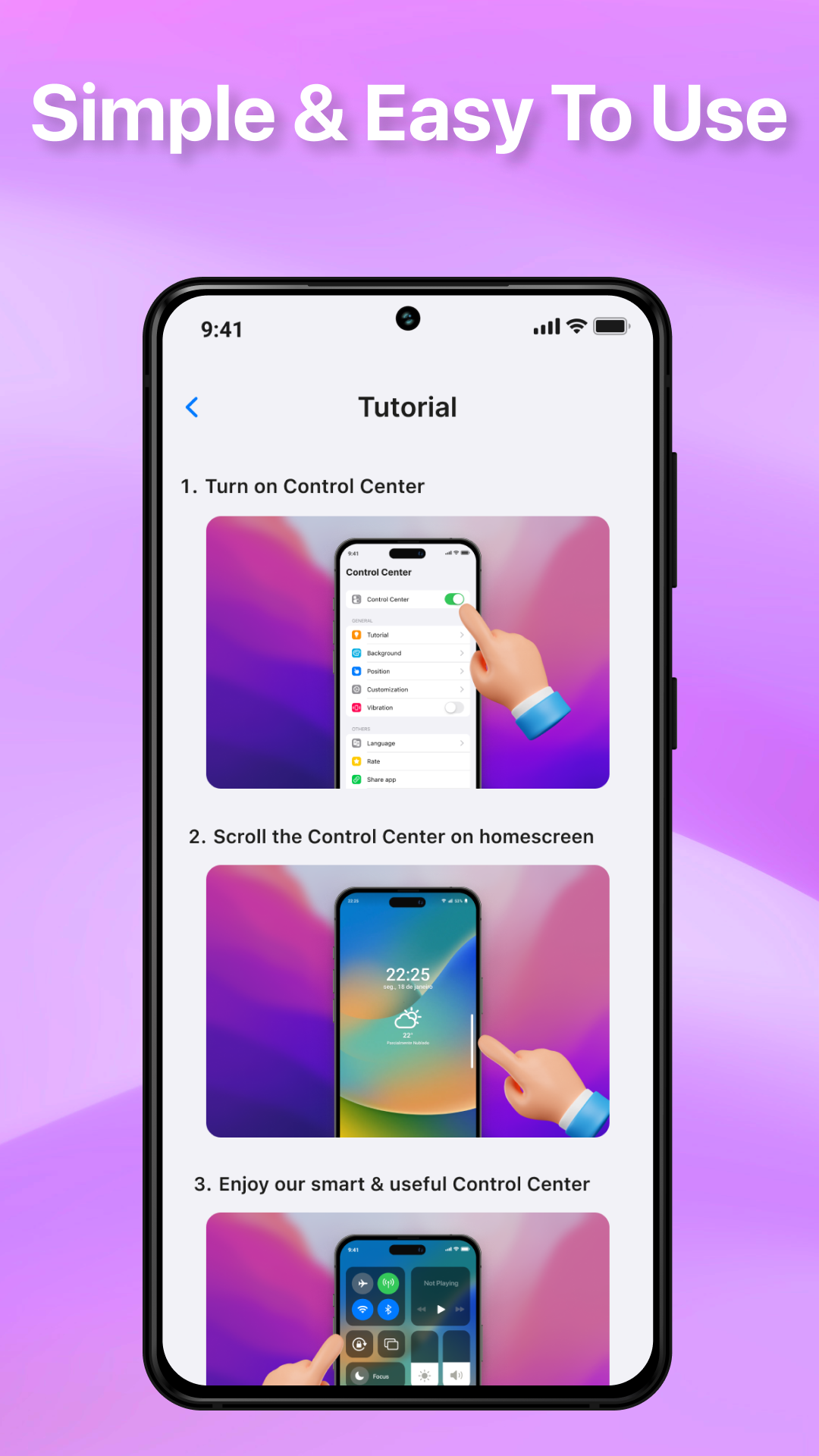 اسکرین شات 6 برنامه OS Control Center App