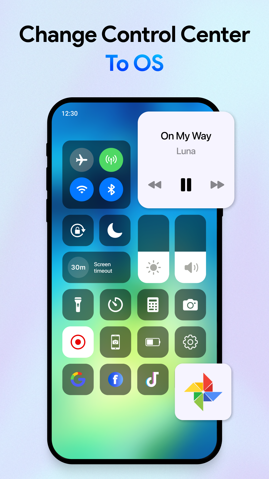 اسکرین شات 1 برنامه Change Control Center Simple