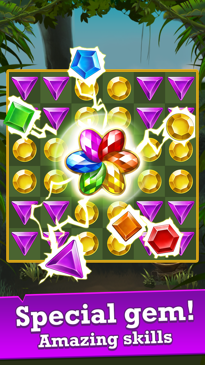 اسکرین شات 2 بازی Jungle Gem Blast: Wild Jewels