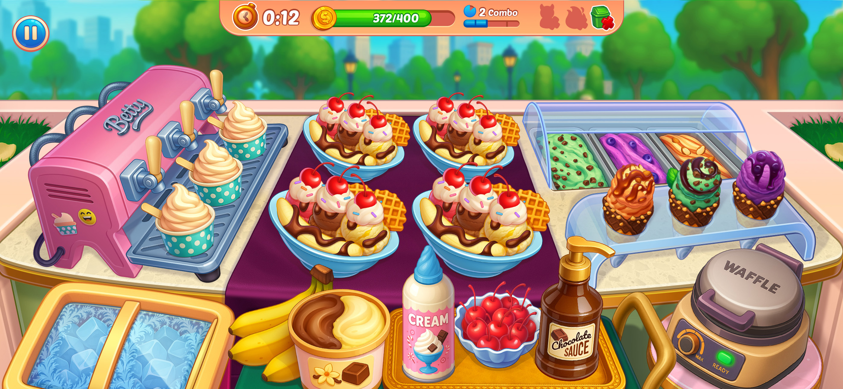 اسکرین شات 1 بازی Cooking Chaos - Cooking Games