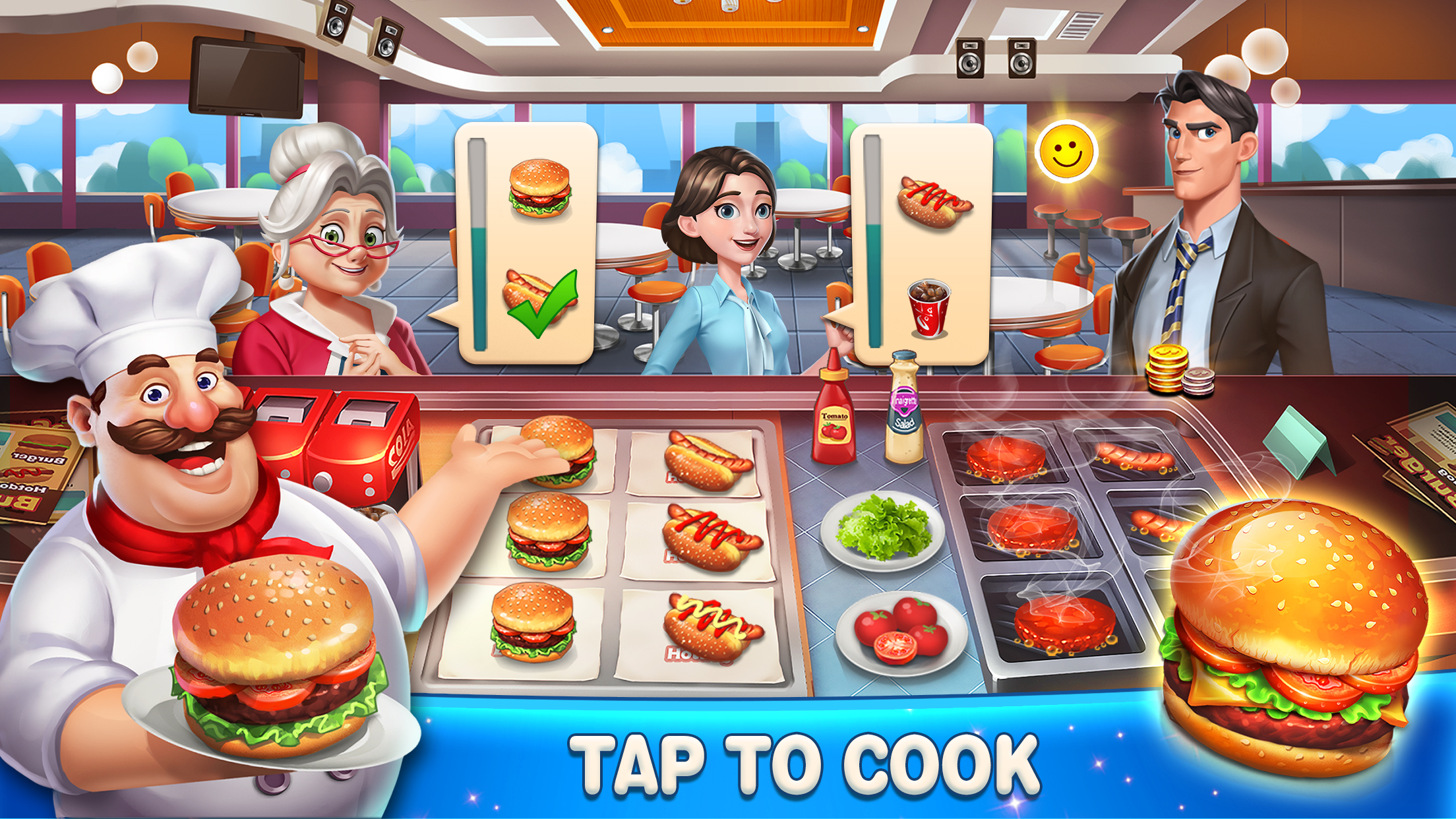 اسکرین شات 1 بازی Happy Cooking 3: Cooking Games