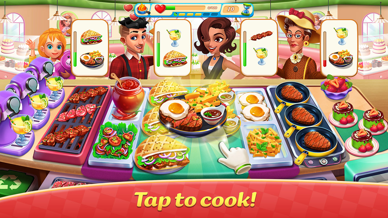 اسکرین شات 2 بازی Cooking Earth: Restaurant Game