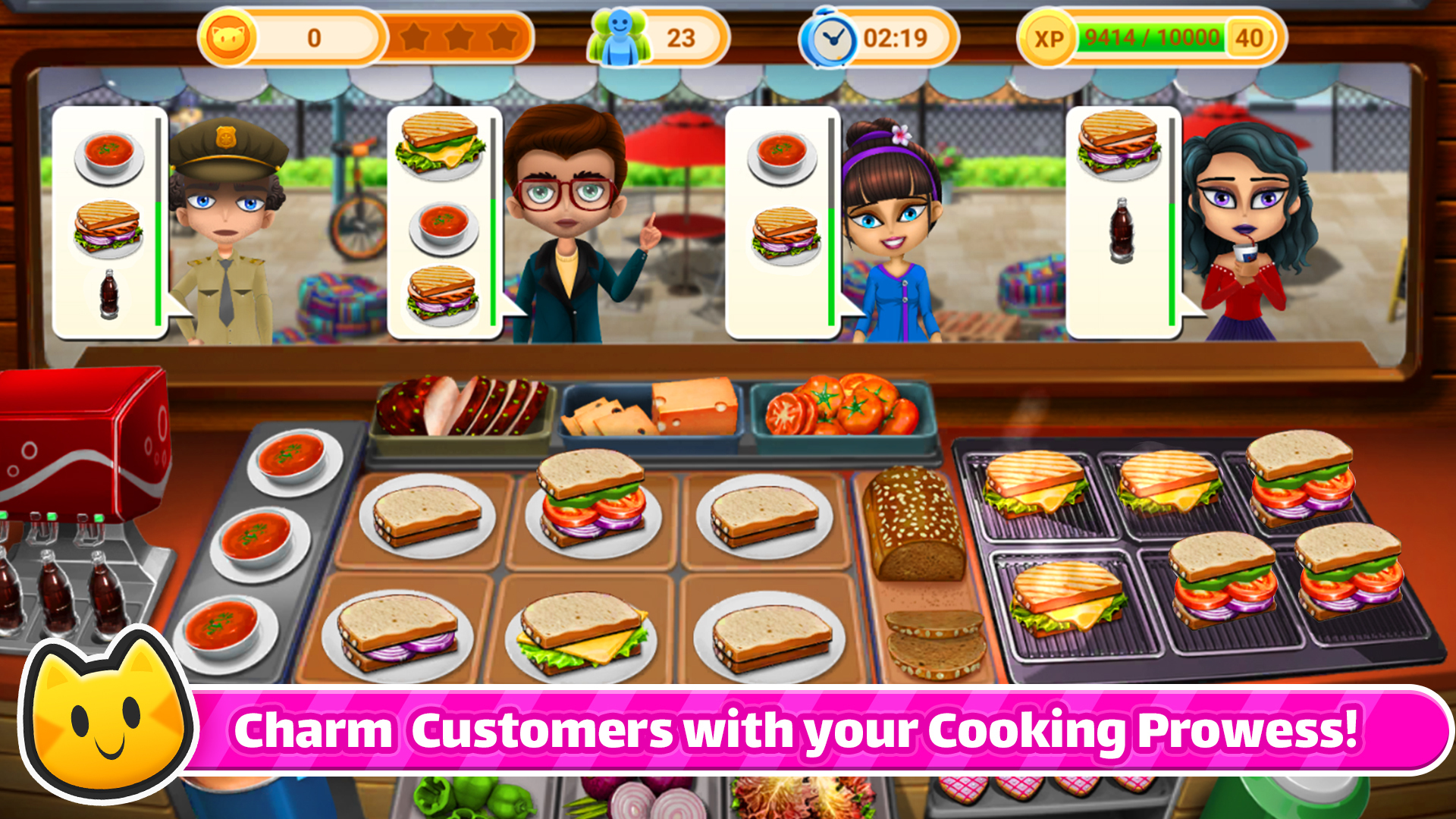 اسکرین شات 2 بازی Chef Cat Ava™ Cooking Mania
