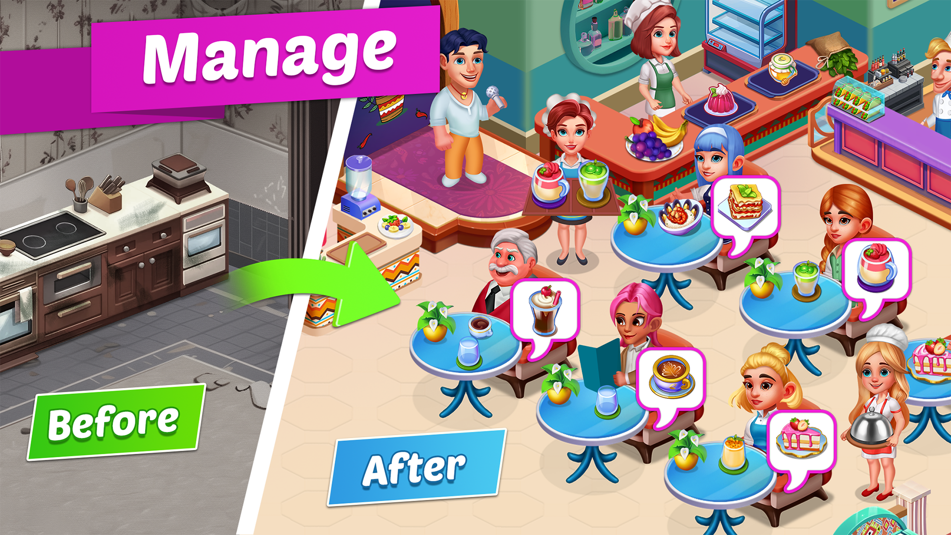 اسکرین شات 6 بازی Happy Cooking: Restaurant Game