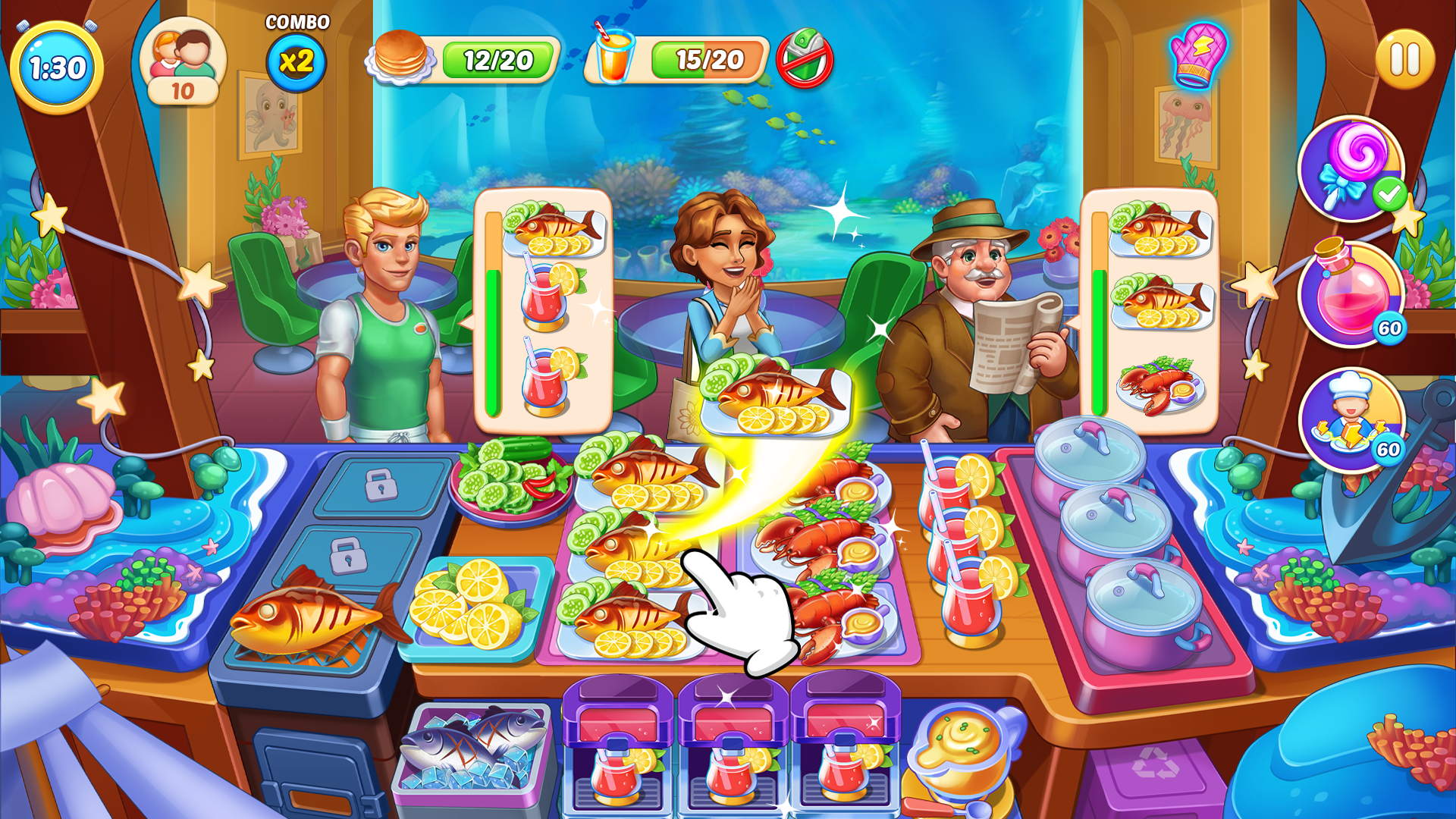 اسکرین شات 4 بازی Rush Cooking: Craze Restaurant