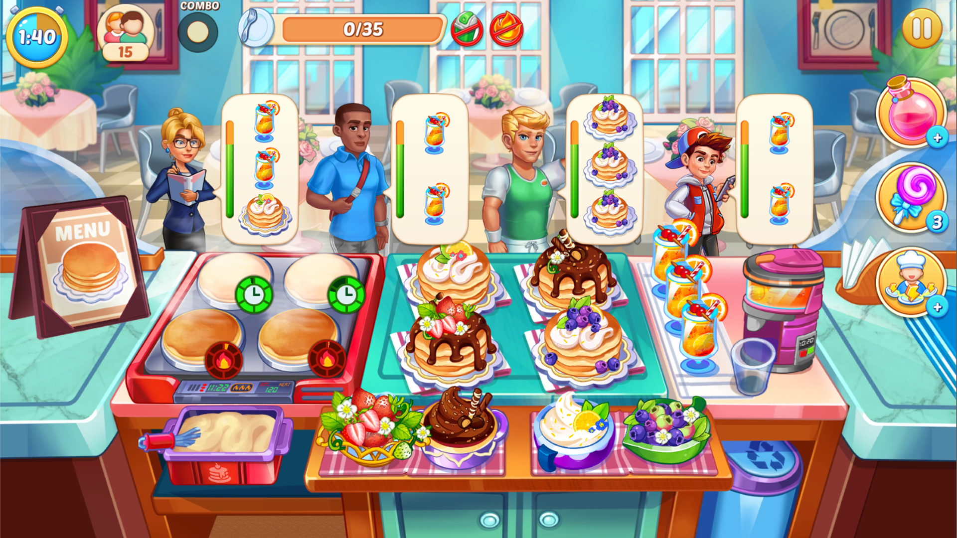 اسکرین شات 6 بازی Rush Cooking: Craze Restaurant