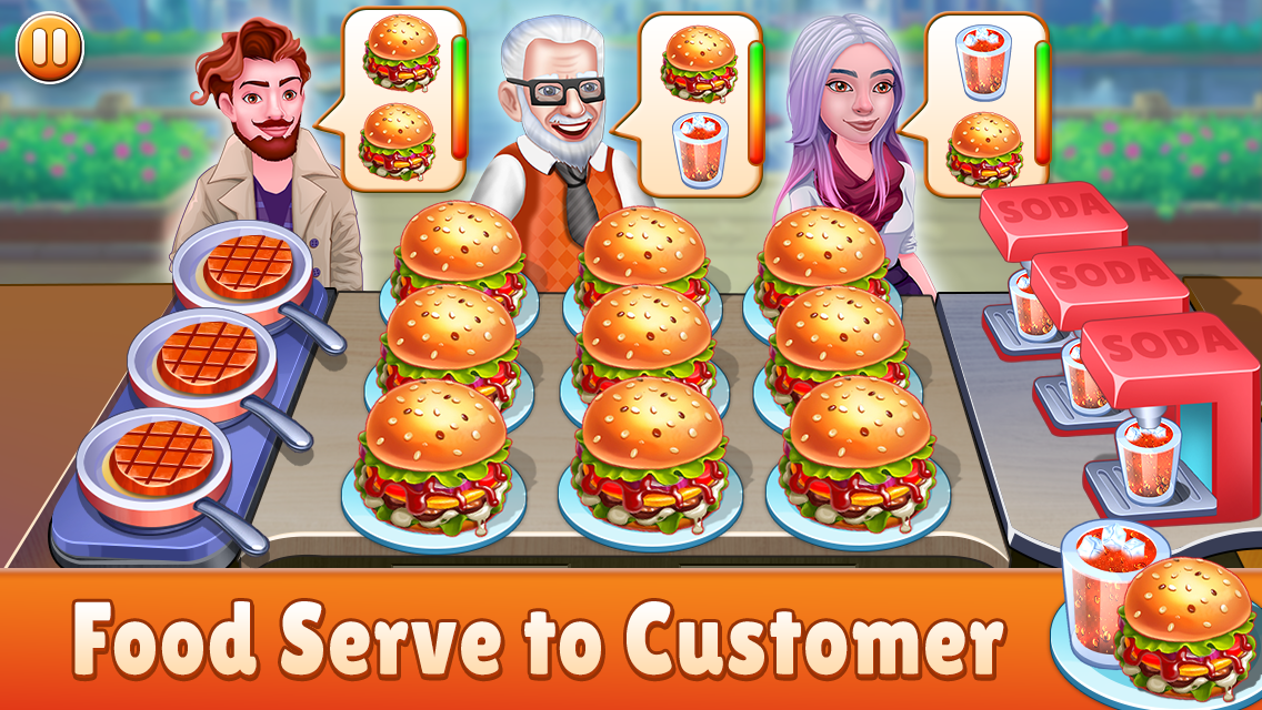 اسکرین شات 2 بازی Food Serve - Cooking Games