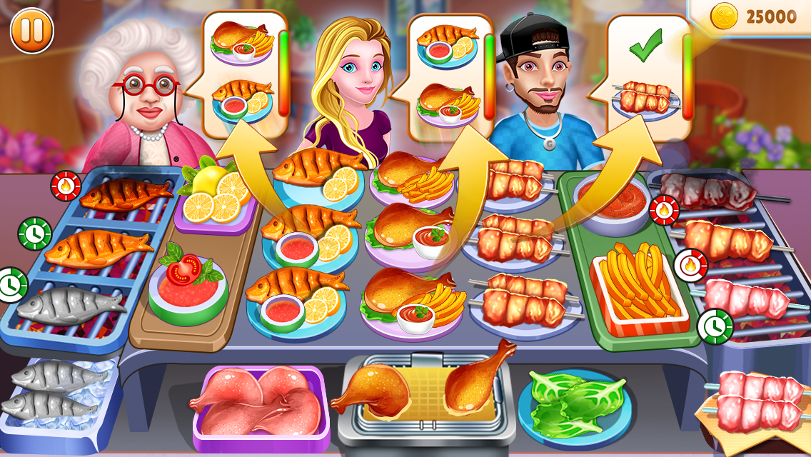 اسکرین شات 1 بازی Food Serve - Cooking Games