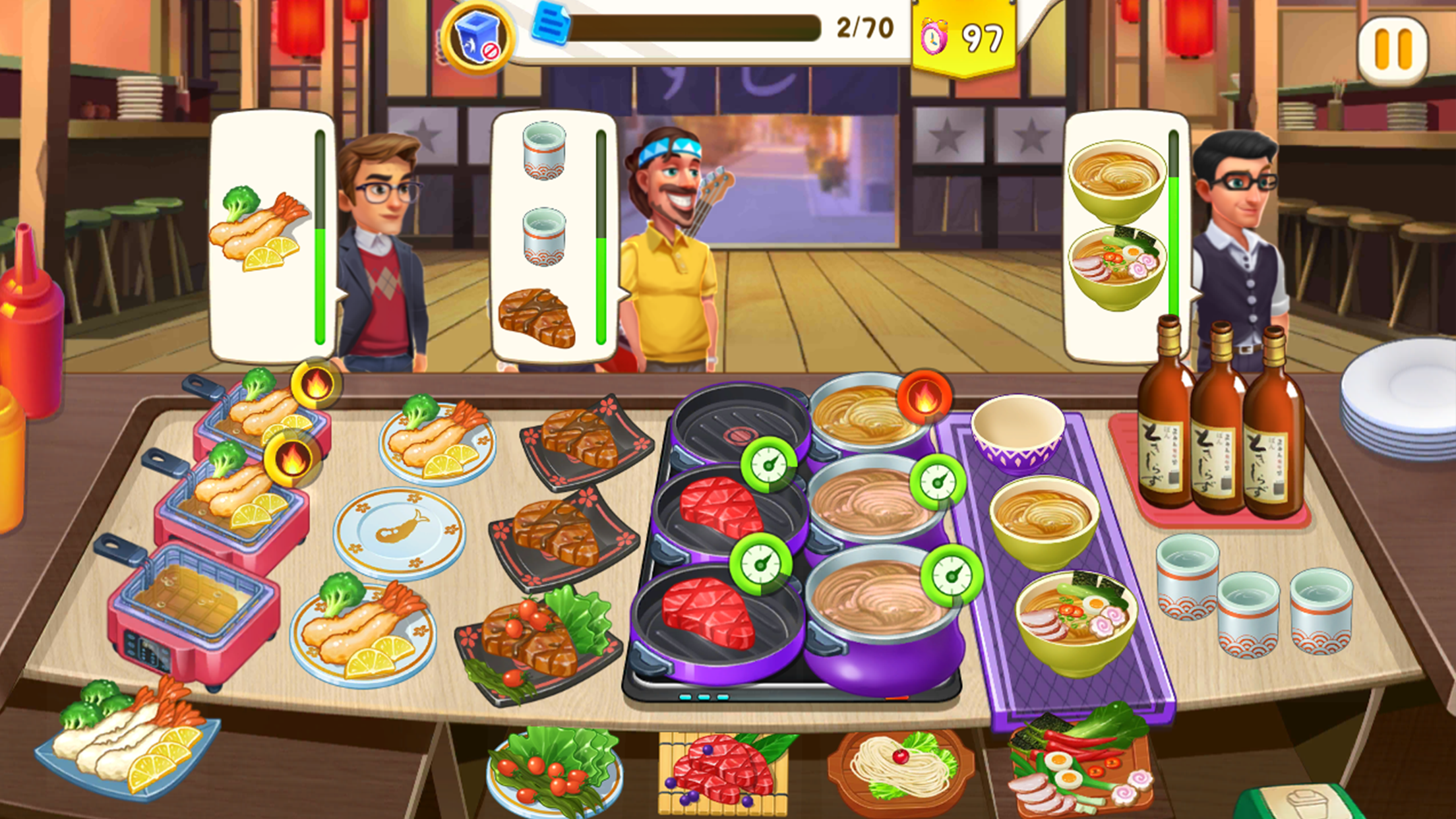 اسکرین شات 3 بازی Cooking Rush - Chef game
