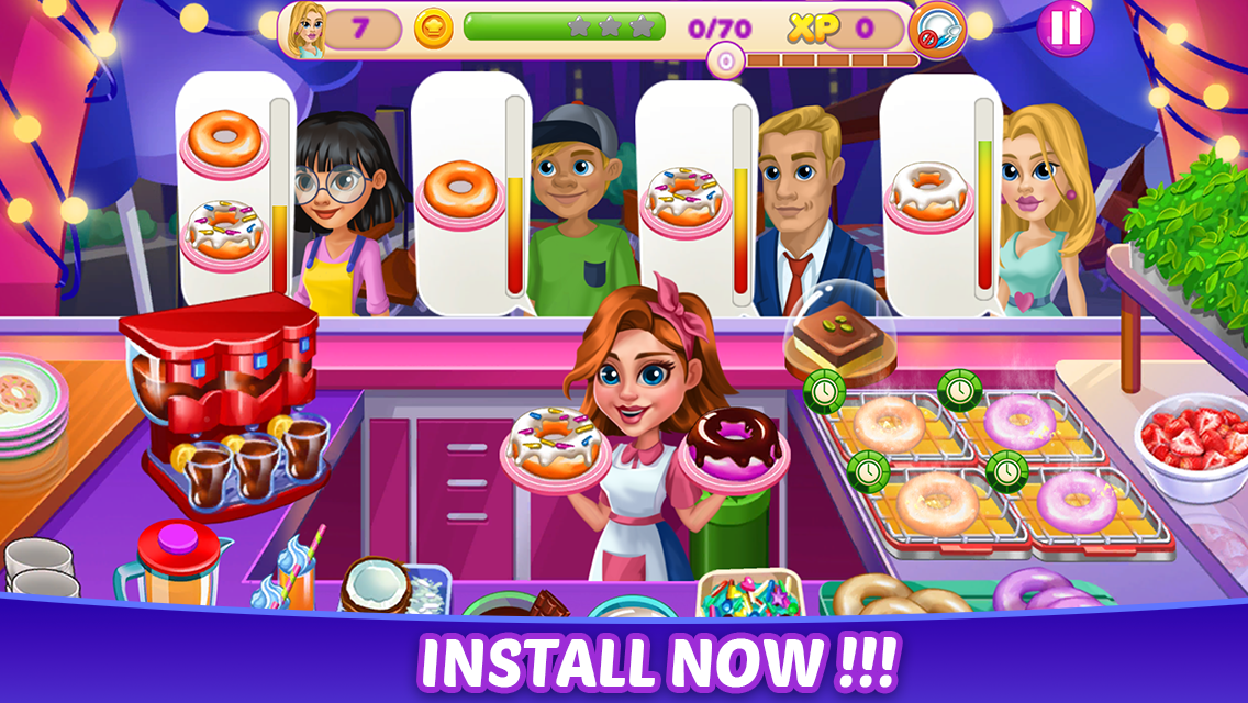 اسکرین شات 5 برنامه Cooking School Games for Girls