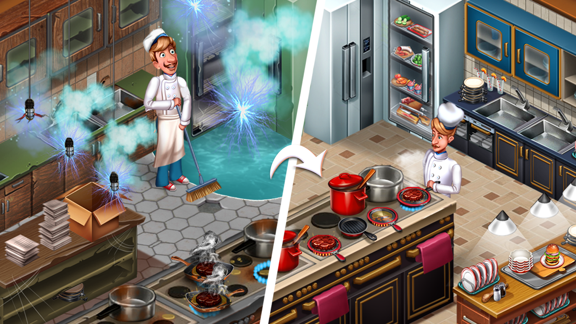 اسکرین شات 6 بازی Cooking Team: Restaurant Games