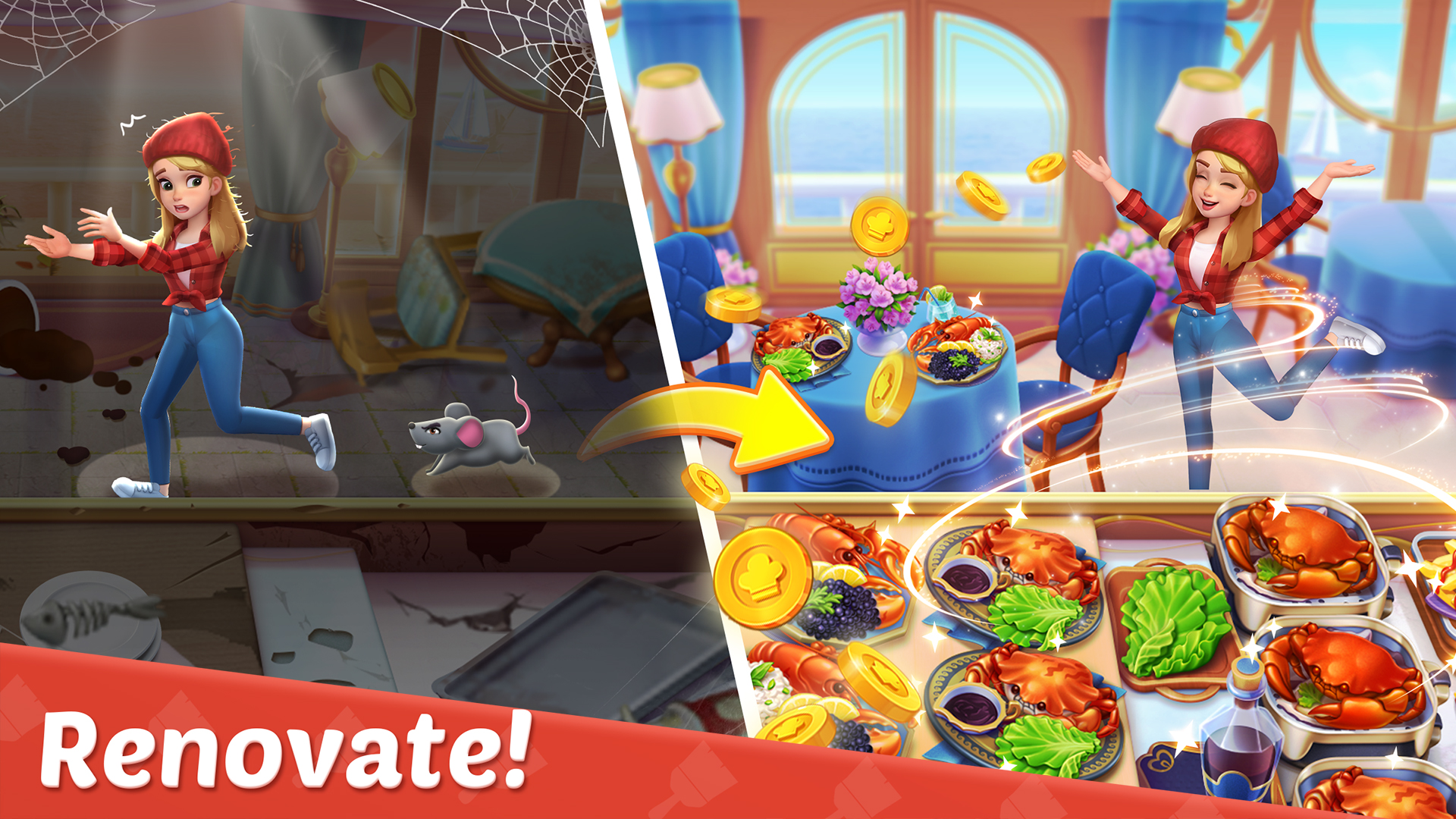 اسکرین شات 2 بازی Cooking Town - Restaurant Game