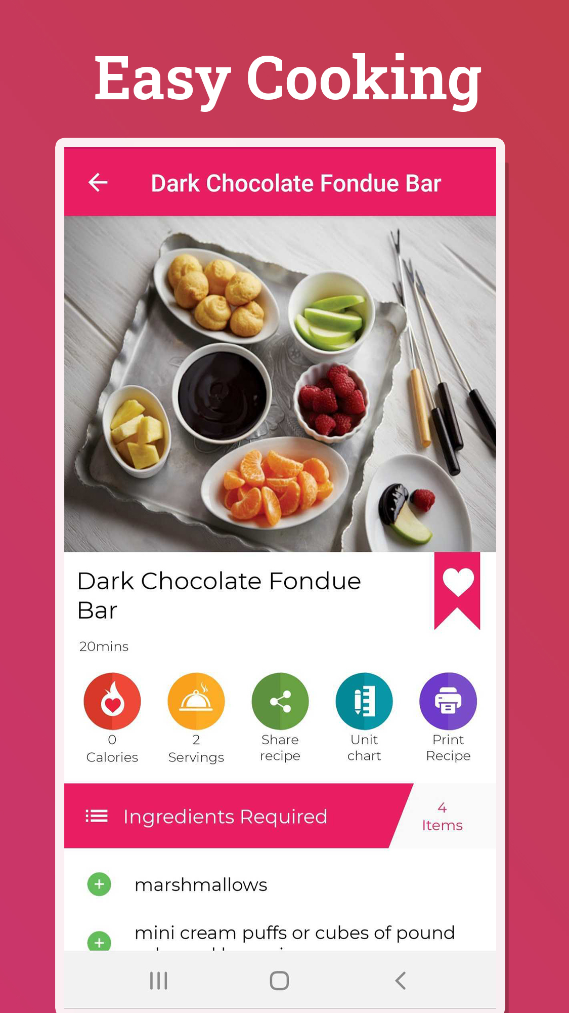 اسکرین شات 2 برنامه Dessert Recipes