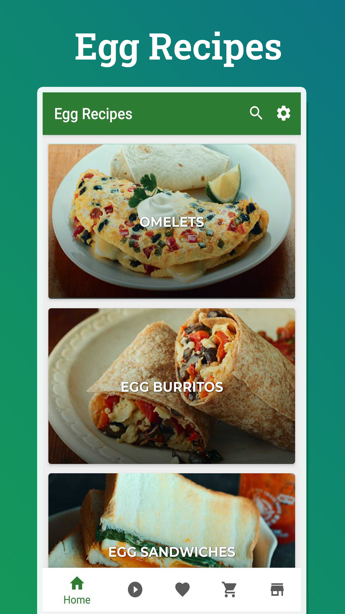 اسکرین شات 1 برنامه Egg Recipes: Breakfast Special