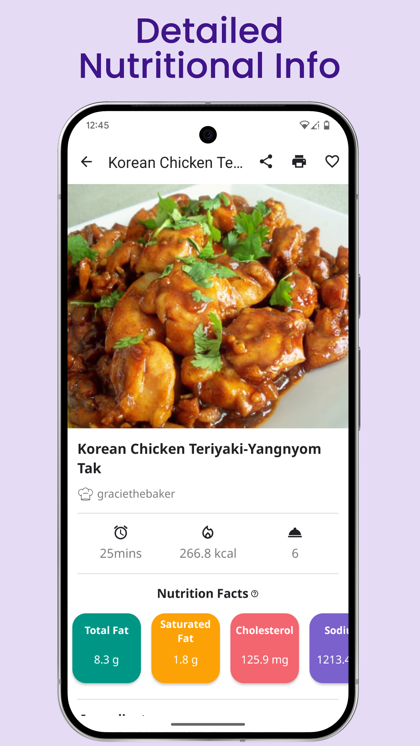 اسکرین شات 4 برنامه Korean Recipes