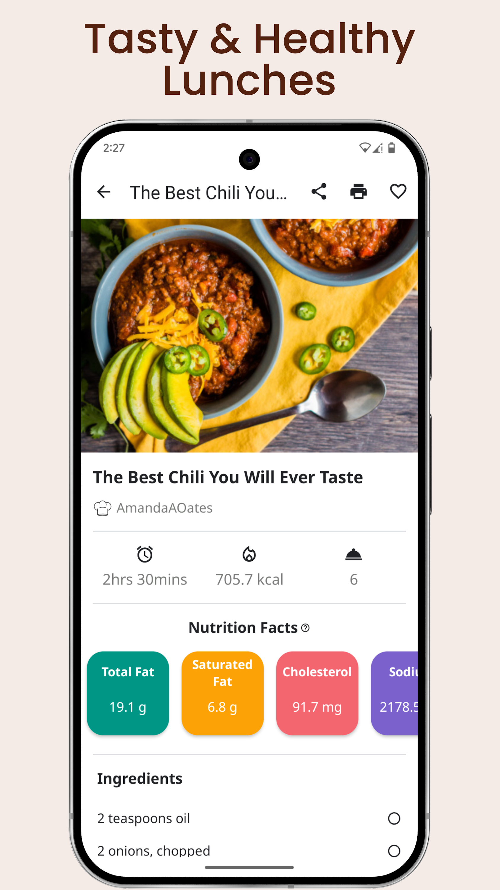 اسکرین شات 3 برنامه Lunch Recipes