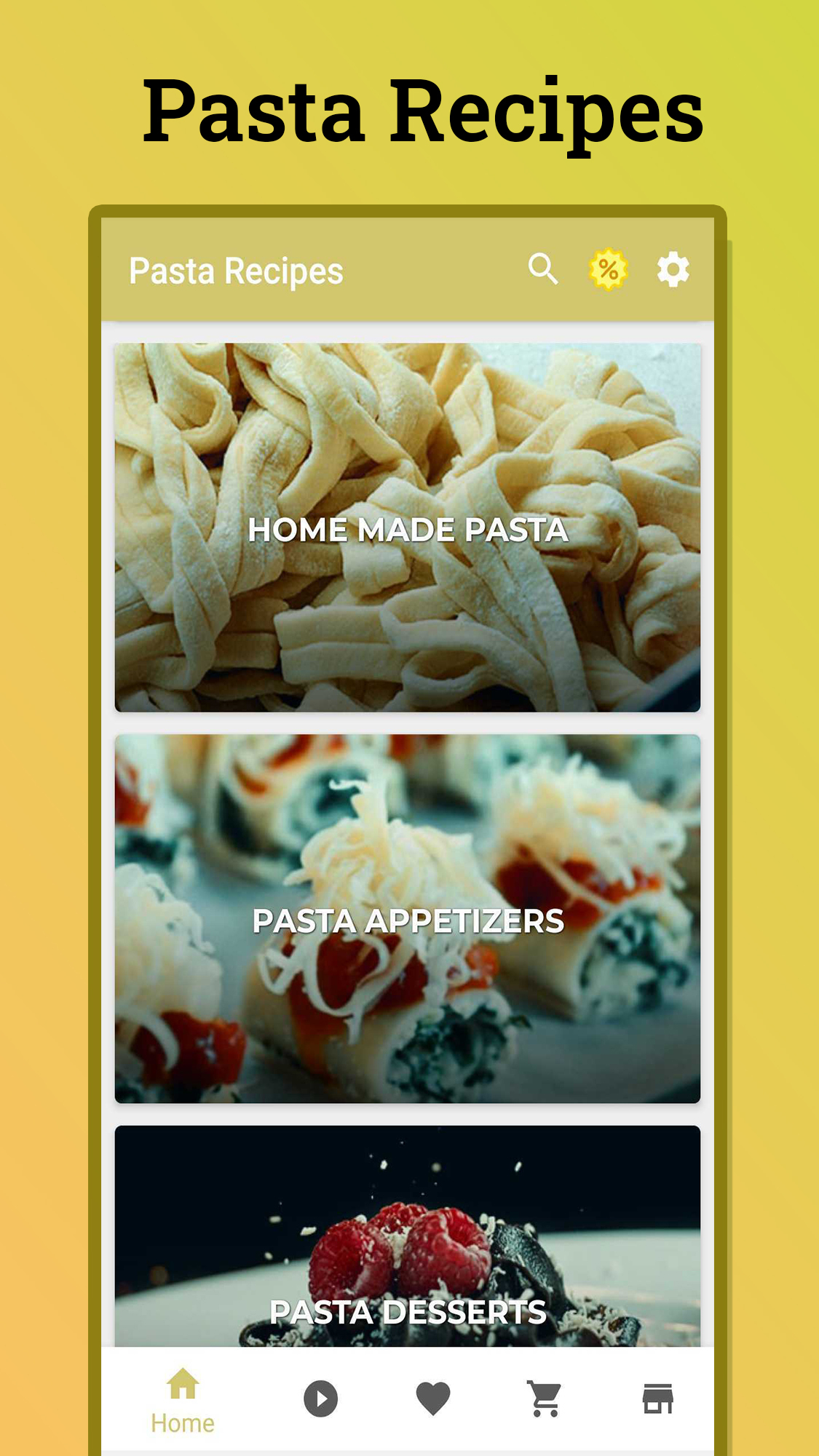اسکرین شات 1 برنامه Pasta Recipes
