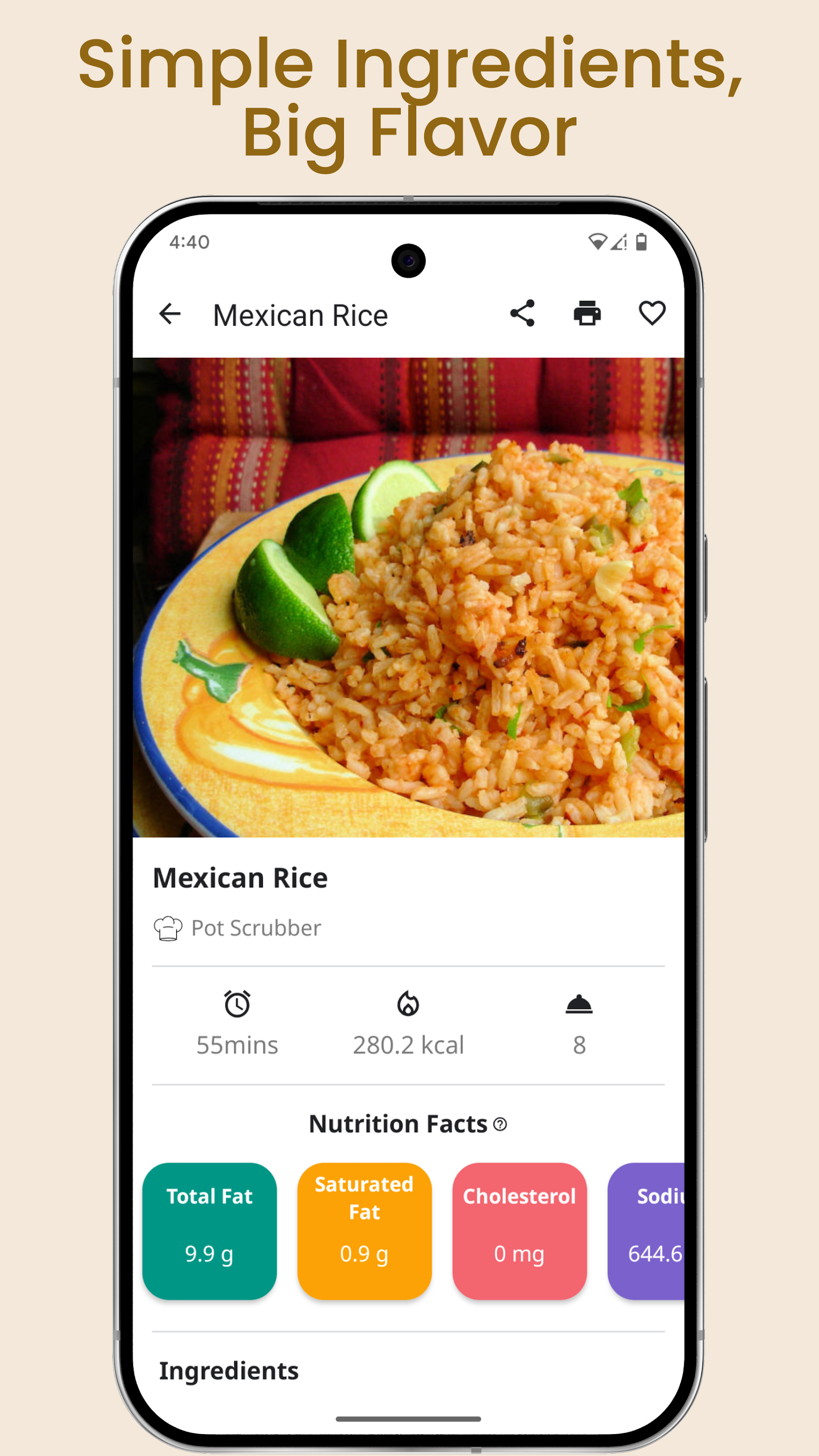 اسکرین شات 2 برنامه Rice Recipes