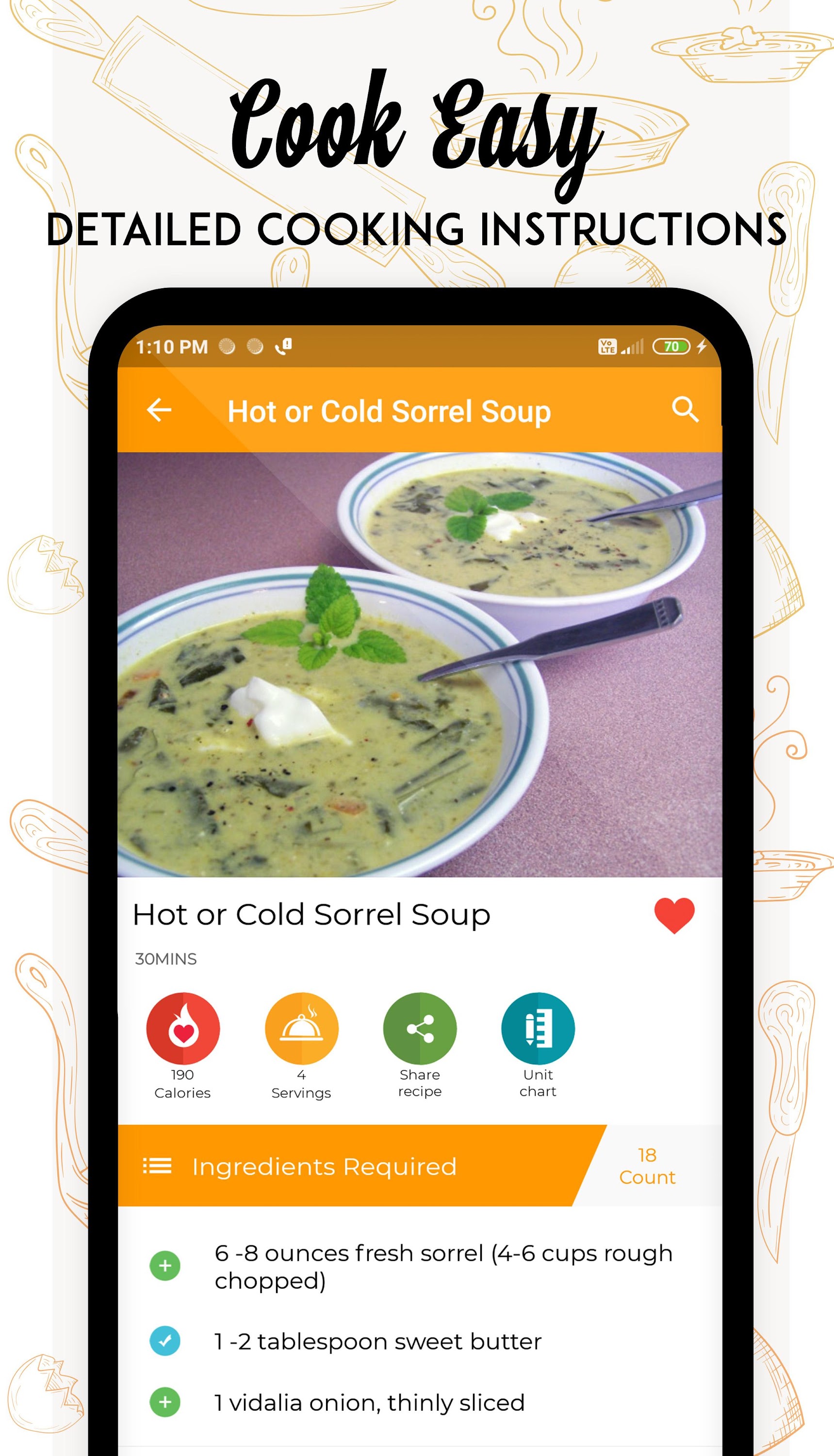 اسکرین شات 4 برنامه Soup Recipes