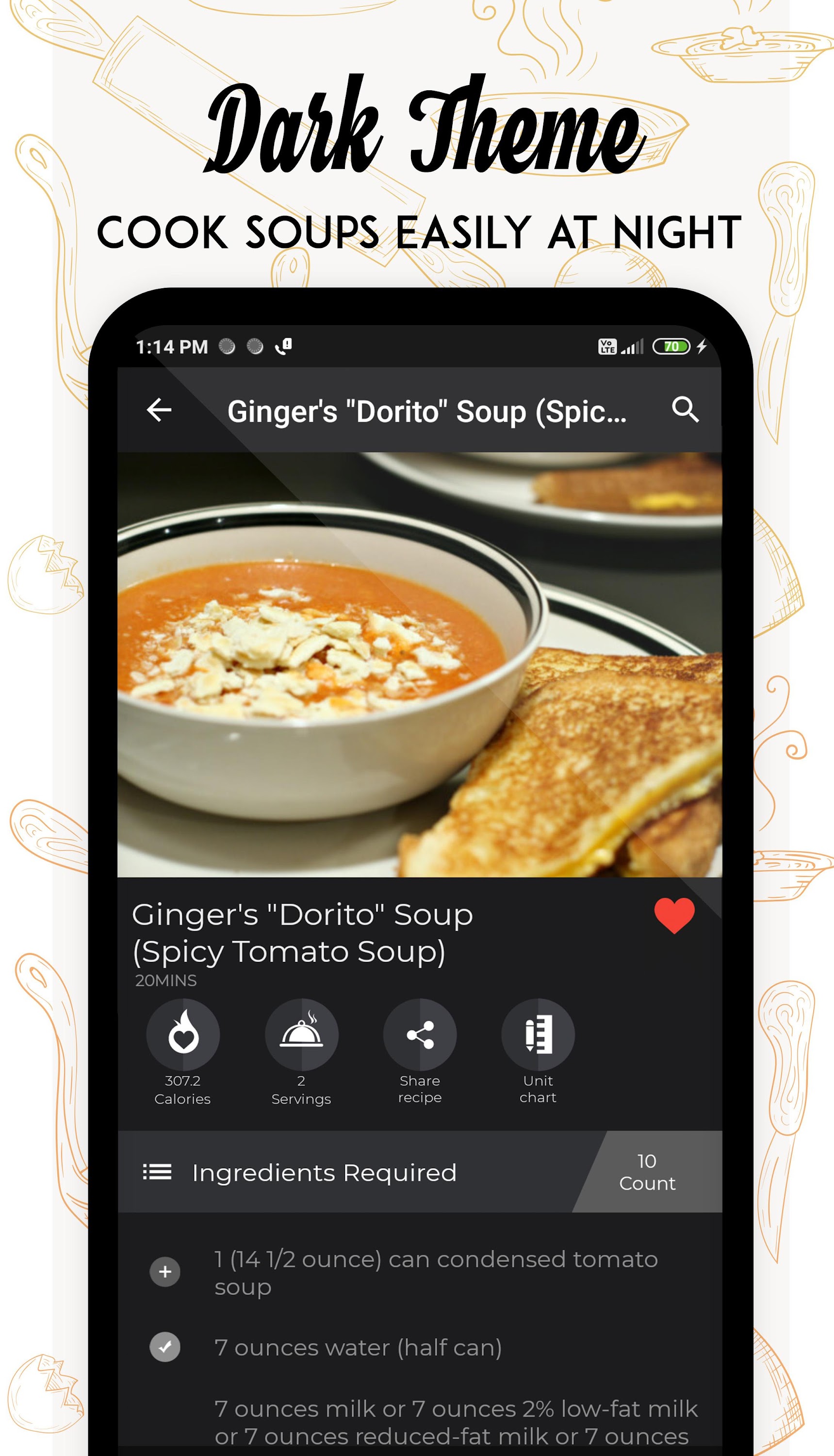 اسکرین شات 2 برنامه Soup Recipes