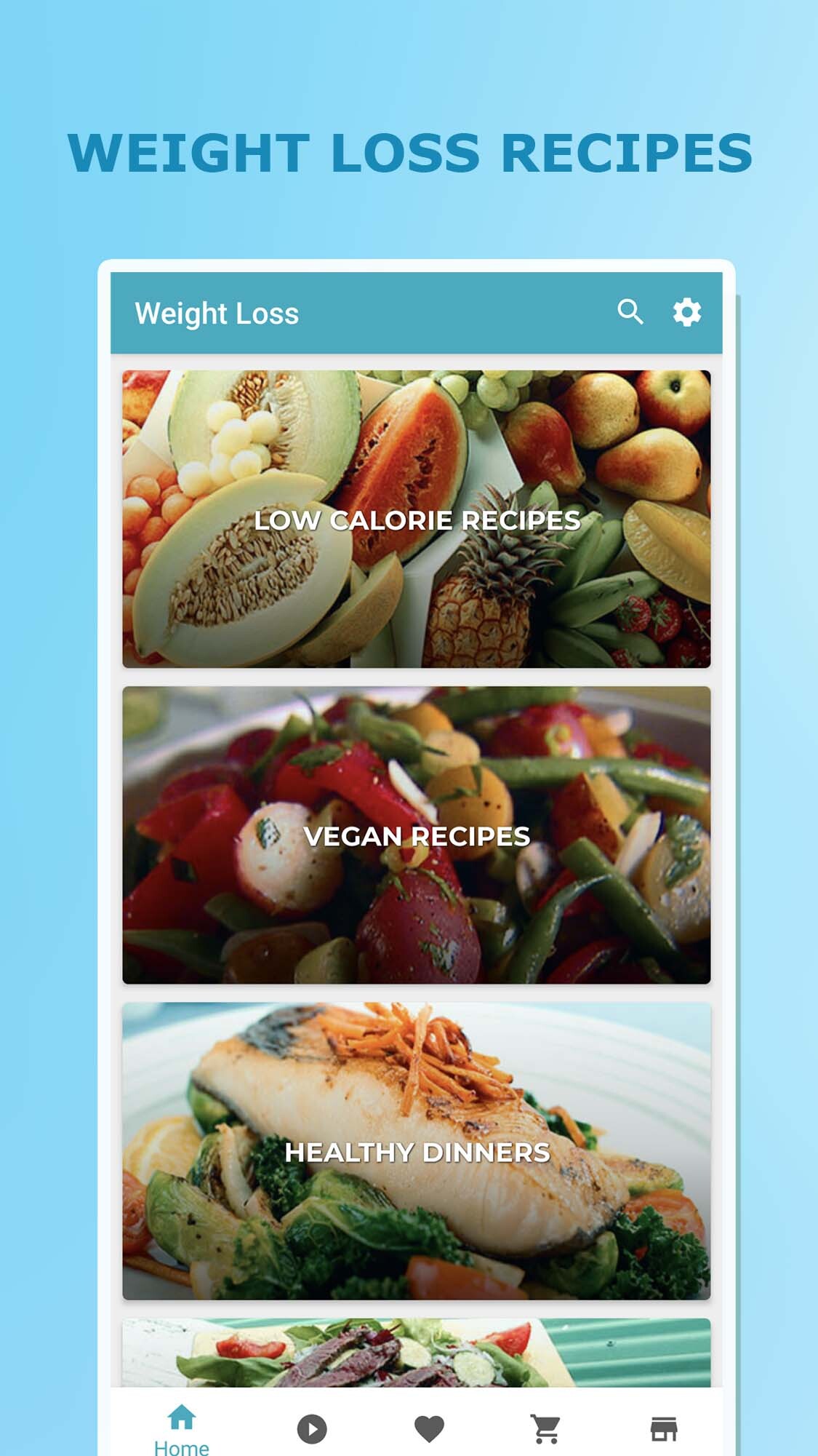 اسکرین شات 1 برنامه Weight Loss Recipes