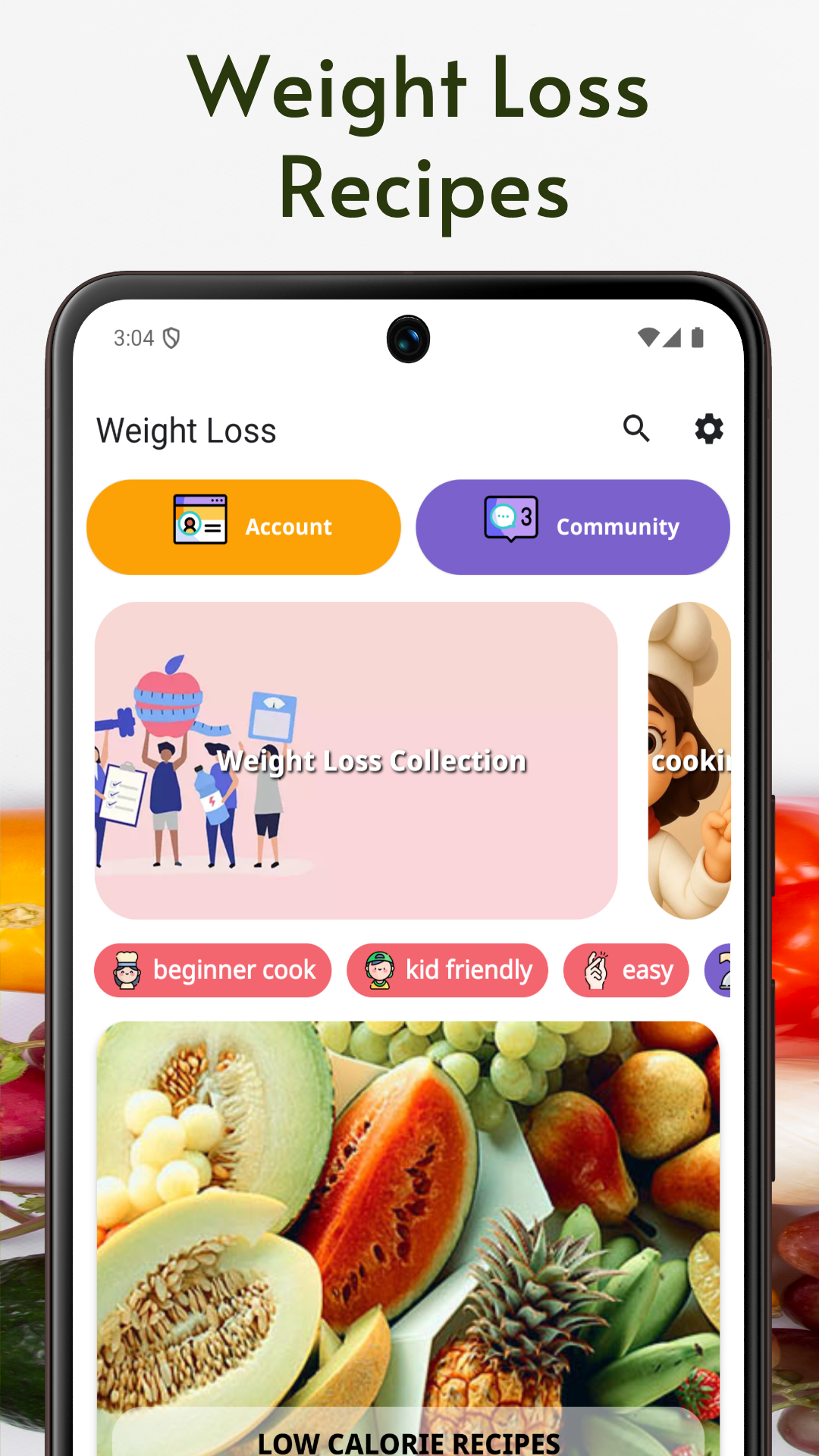 اسکرین شات 1 برنامه Weight Loss Recipes