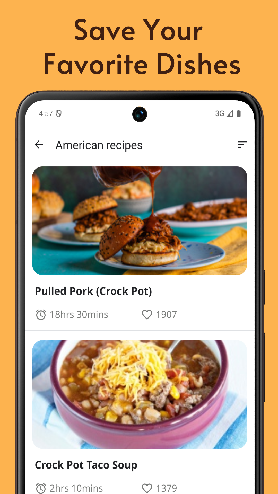 اسکرین شات 3 برنامه Recipes : World Cuisines