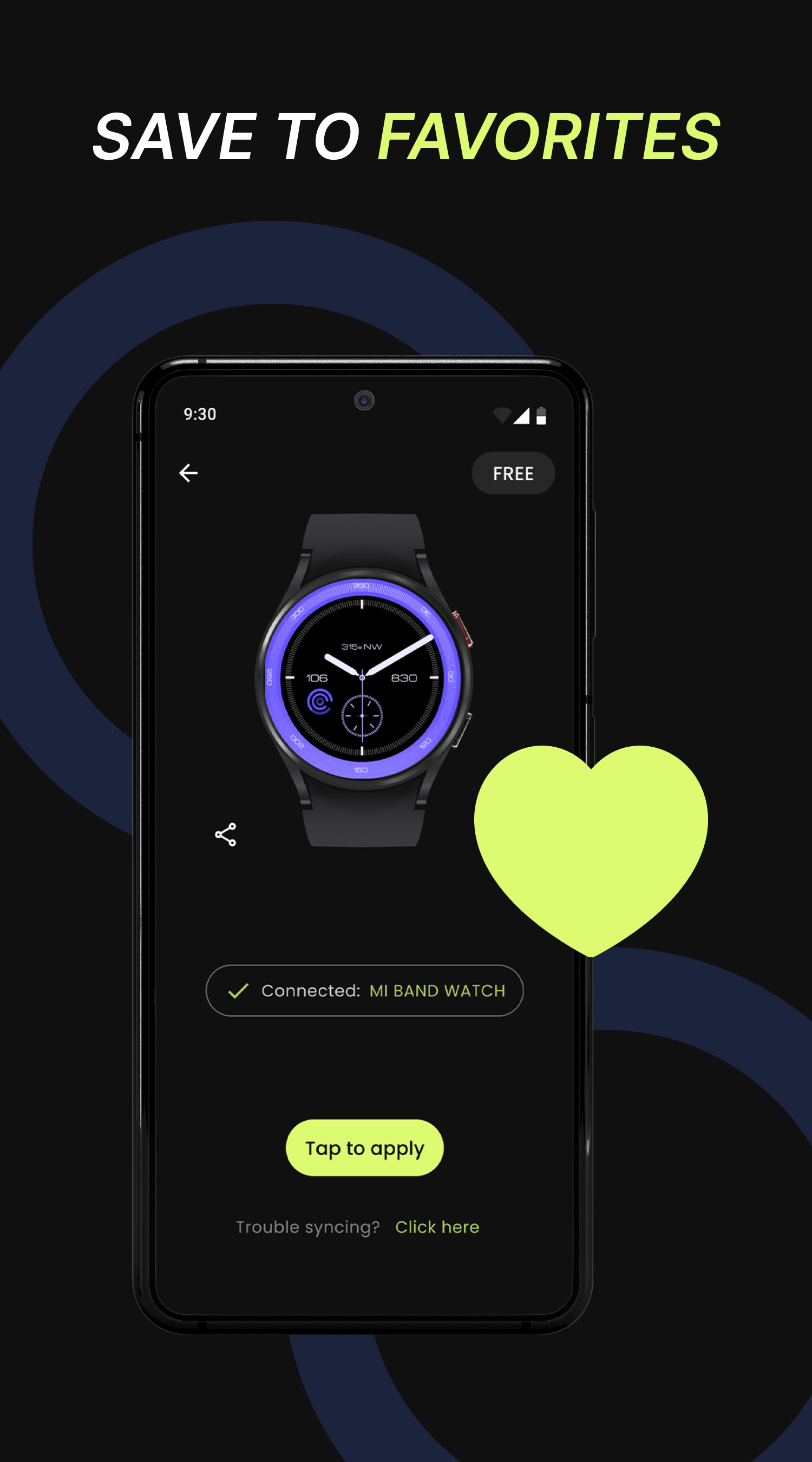 اسکرین شات 5 برنامه Watch faces - Clock Wallpaper