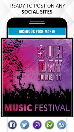 اسکرین شات 5 برنامه Post Maker for Social Media