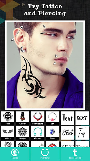 اسکرین شات 6 برنامه Inked: Tattoo My Photo