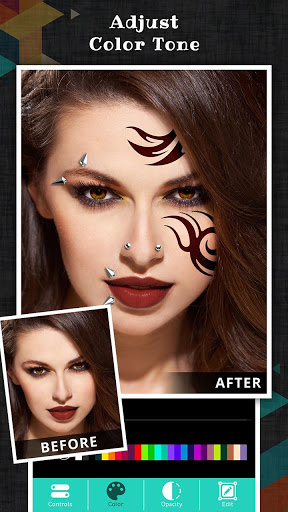 اسکرین شات 3 برنامه Inked: Tattoo My Photo