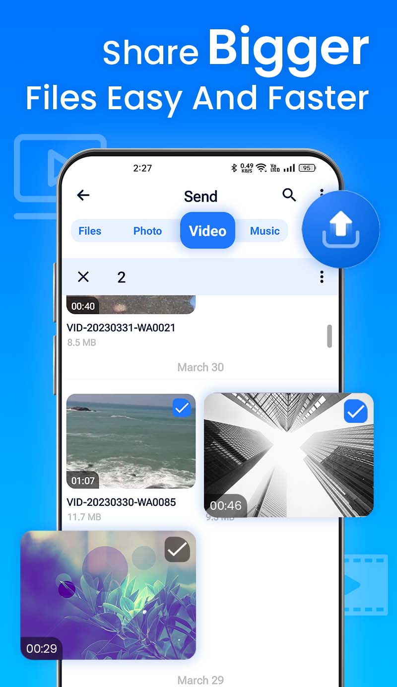 اسکرین شات 3 برنامه Nearby Share - Fast Transfer