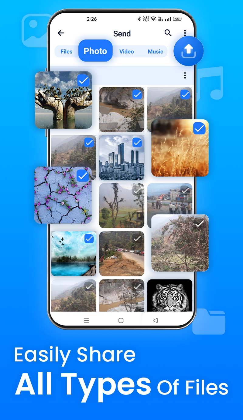 اسکرین شات 2 برنامه Nearby Share - Fast Transfer