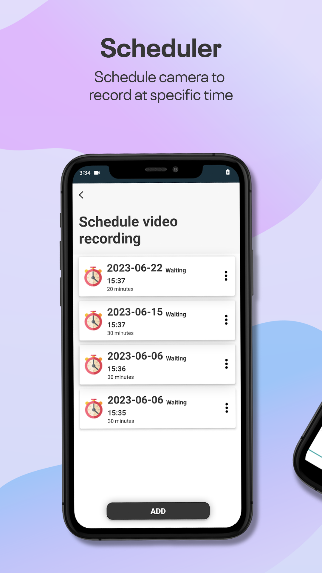 اسکرین شات 6 برنامه Background video recorder