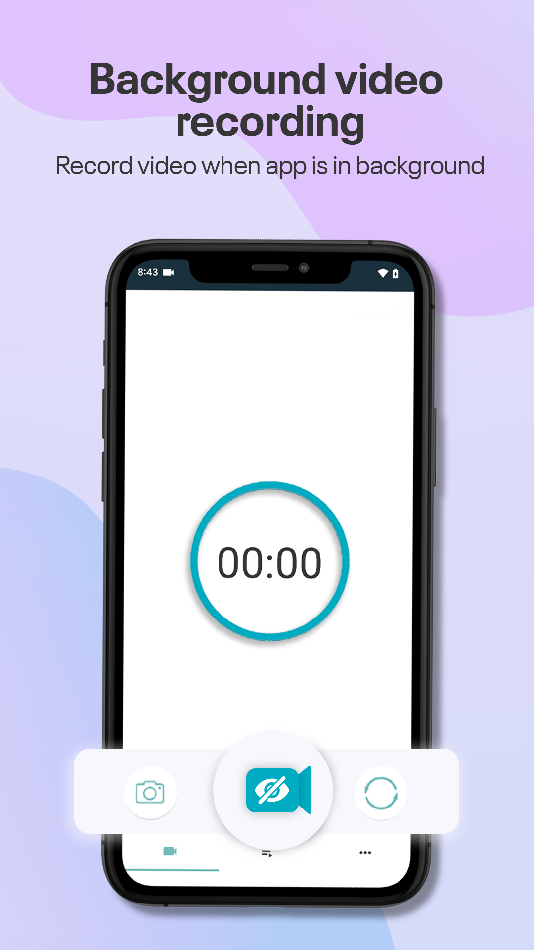 اسکرین شات 1 برنامه Background video recorder