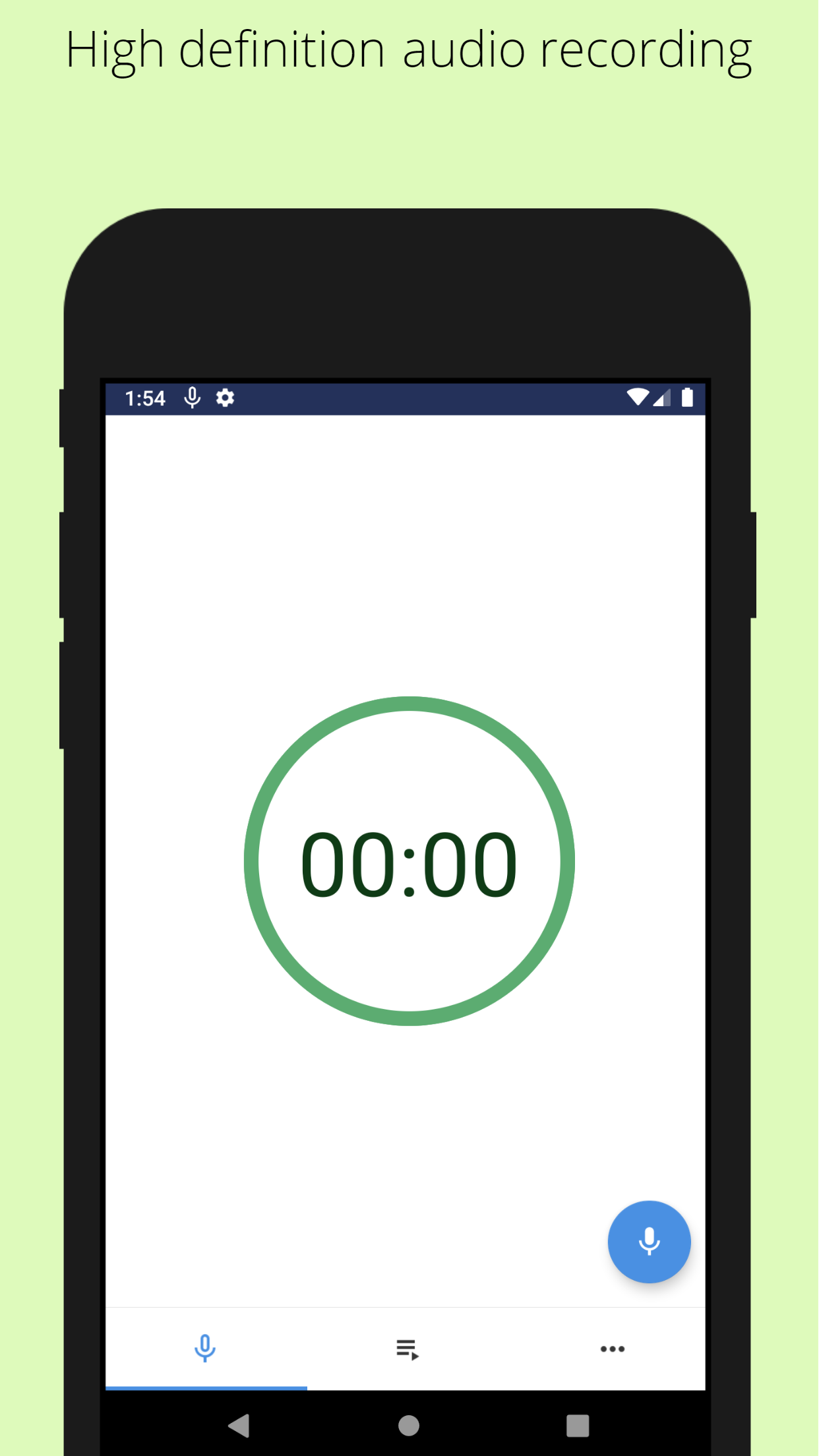 اسکرین شات 3 برنامه Background voice recorder
