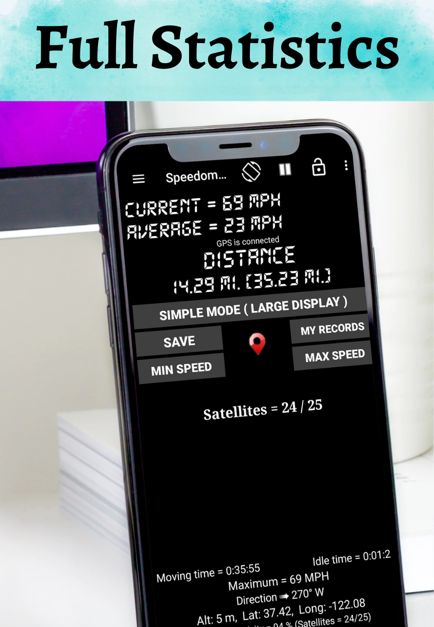 اسکرین شات 7 برنامه GPS Speedometer: Speed Tracker