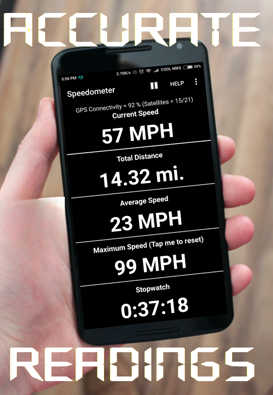 اسکرین شات 1 برنامه GPS Speedometer & Odometer